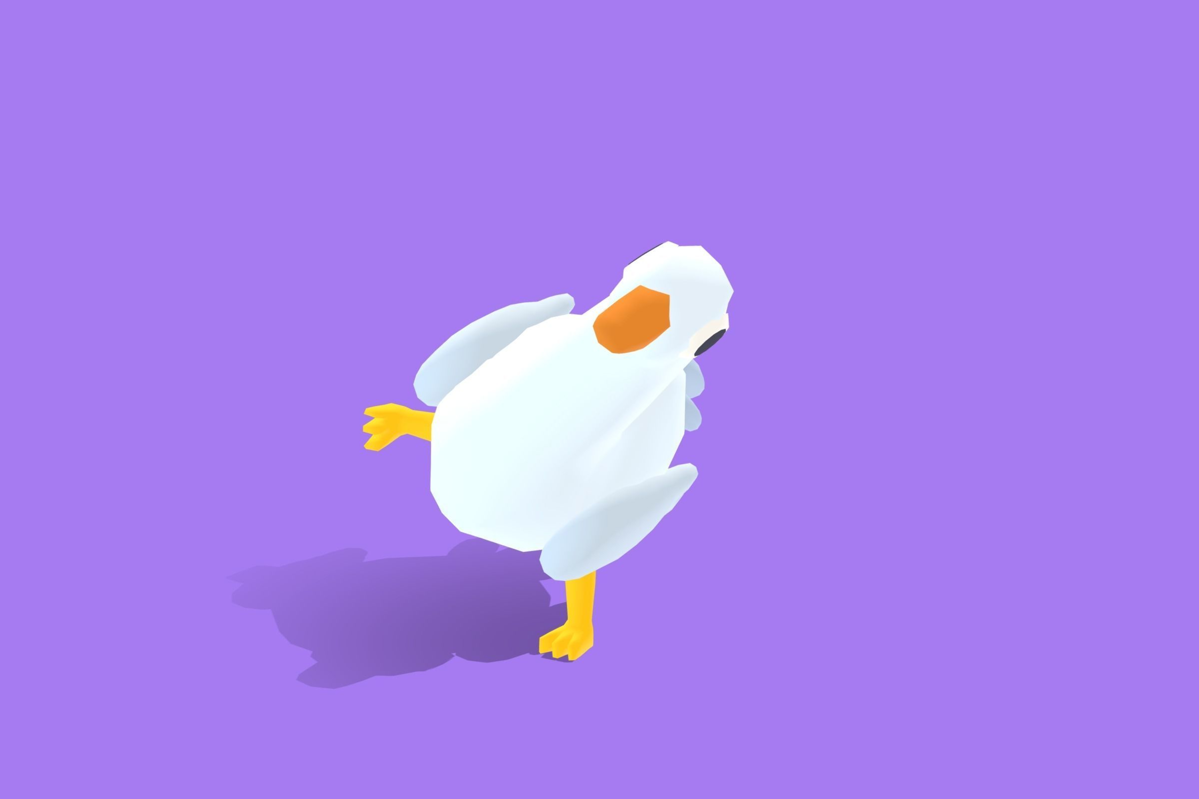 Goose - Quirky Series Low-poly 3D model_9