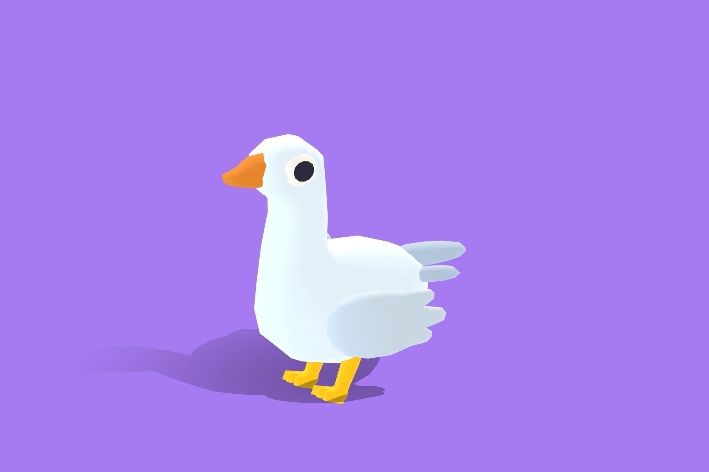 Goose - Quirky Series Low-poly 3D model_4