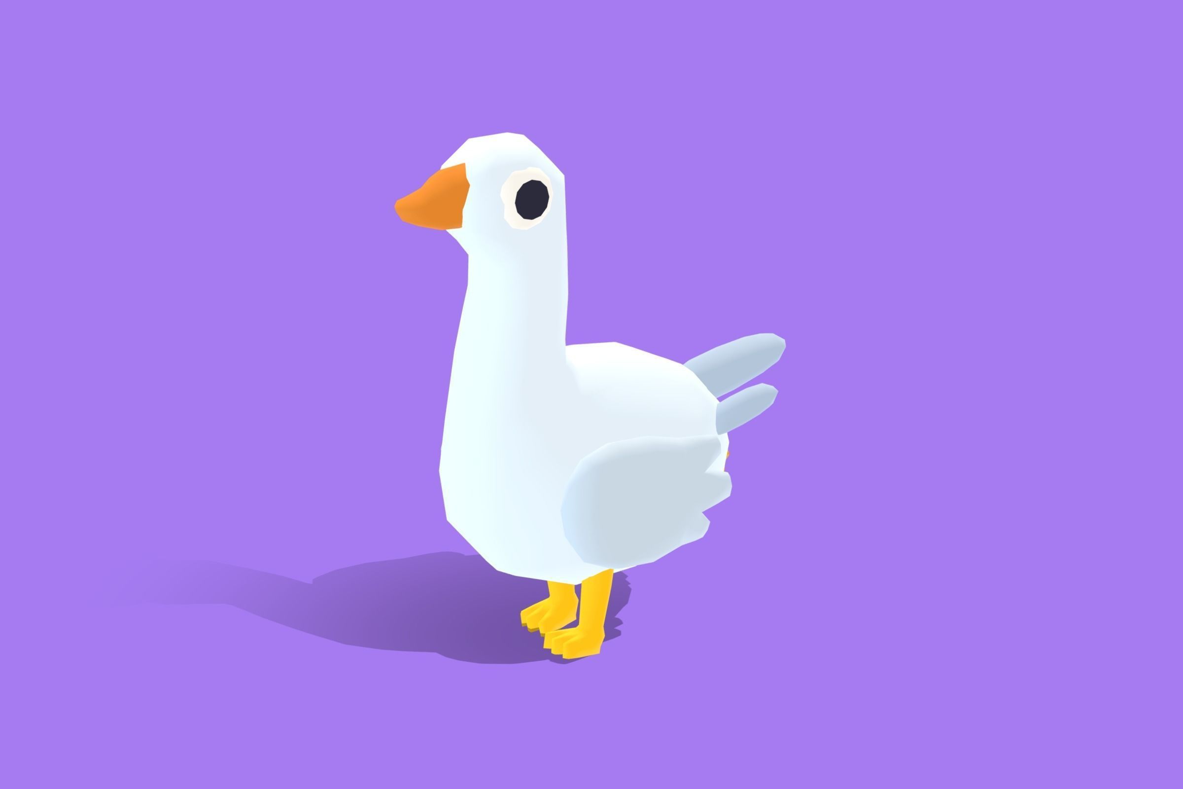 Goose - Quirky Series Low-poly 3D model_8