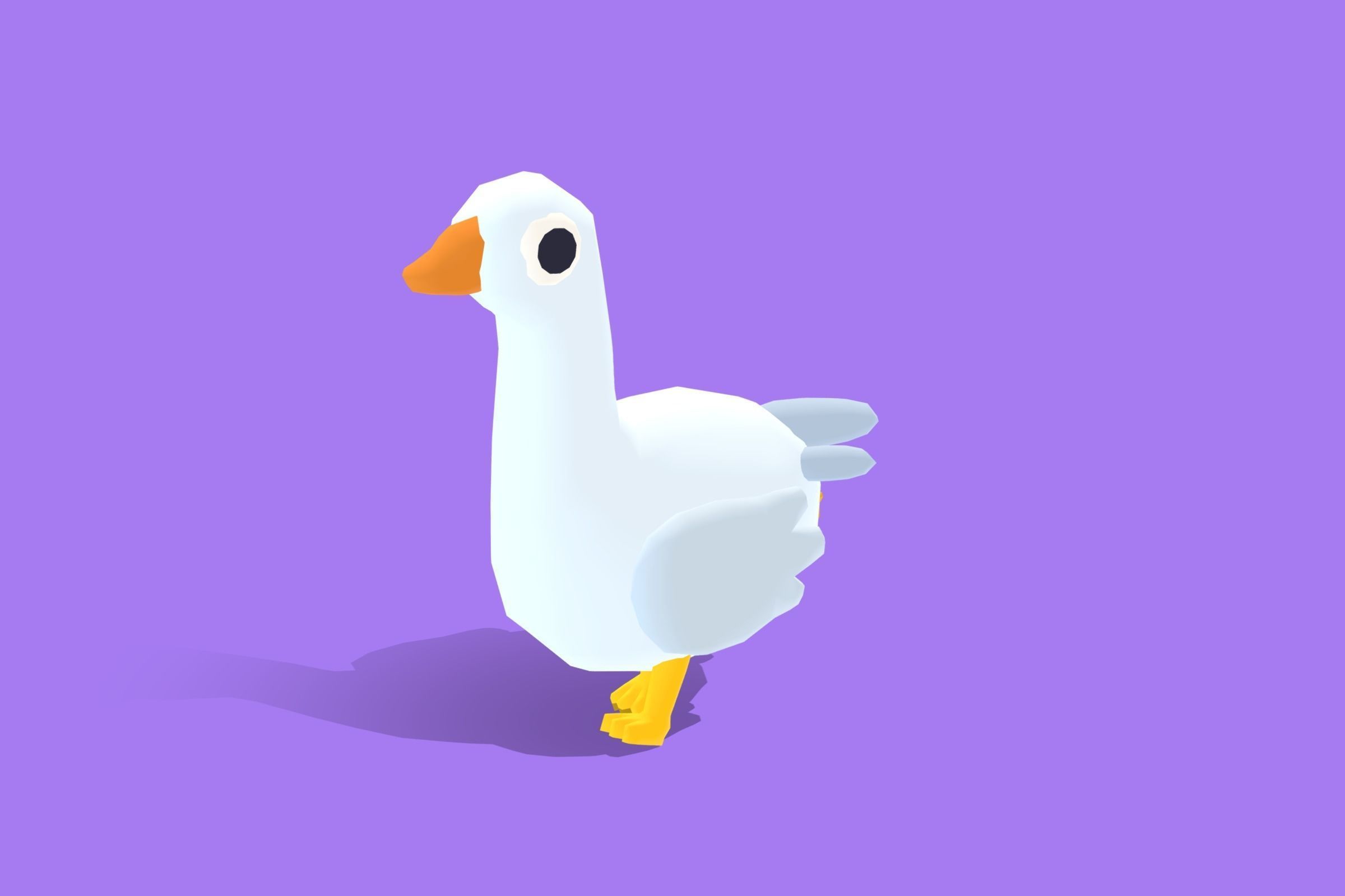 Goose - Quirky Series Low-poly 3D model_10