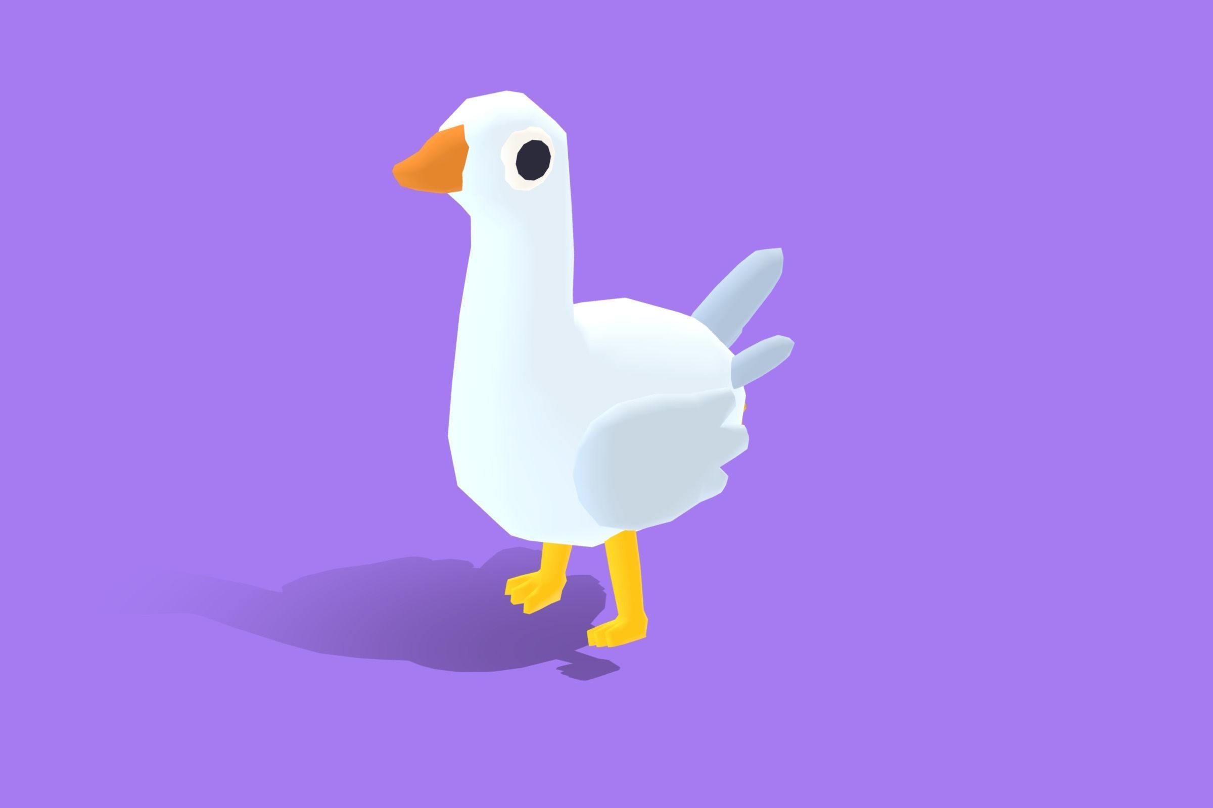 Goose - Quirky Series Low-poly 3D model_3