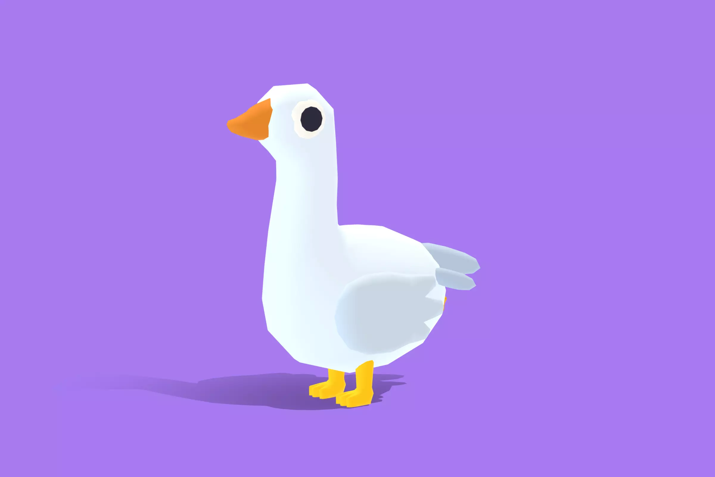 Goose - Quirky Series Low-poly 3D model_0