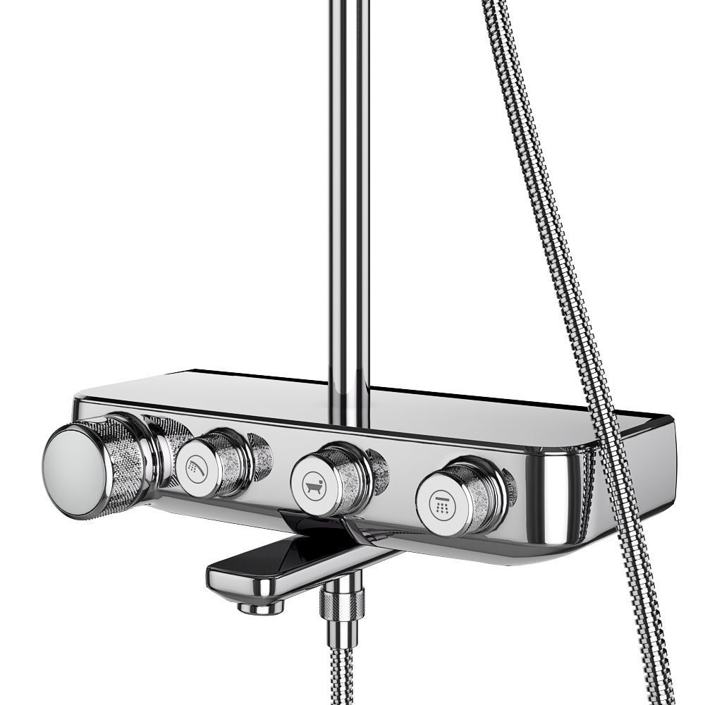 Shower systems GROHE set 107 3D model_10