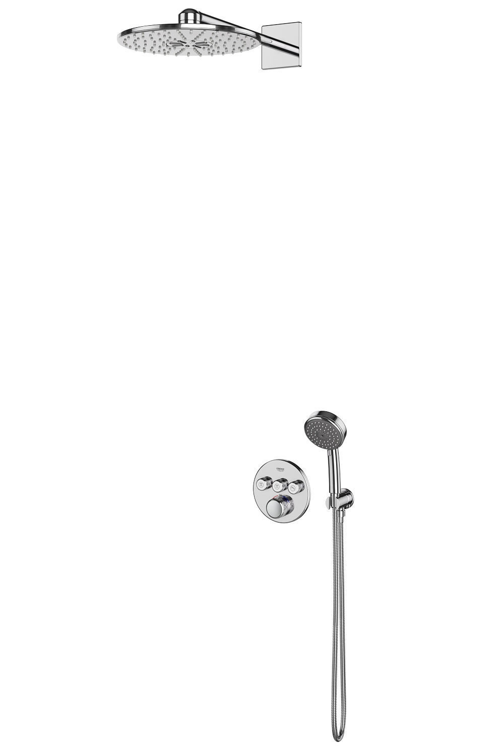Shower systems GROHE set 107 3D model_13