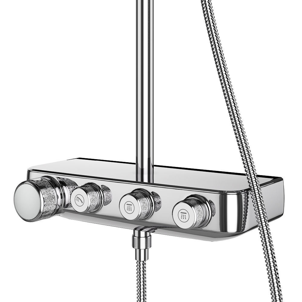 Shower systems GROHE set 107 3D model_11