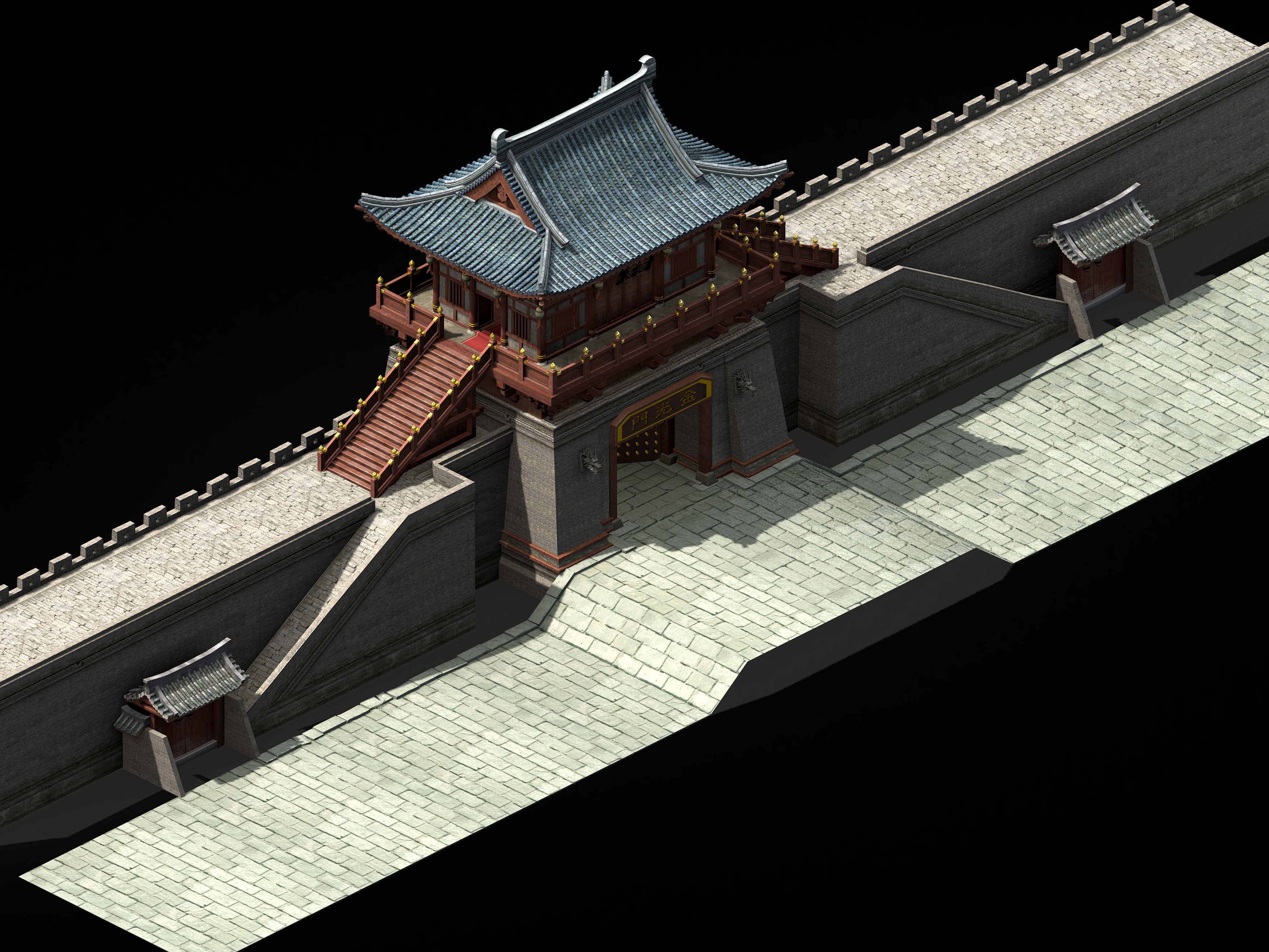 Chang an City-West Gate 68 3D model_1