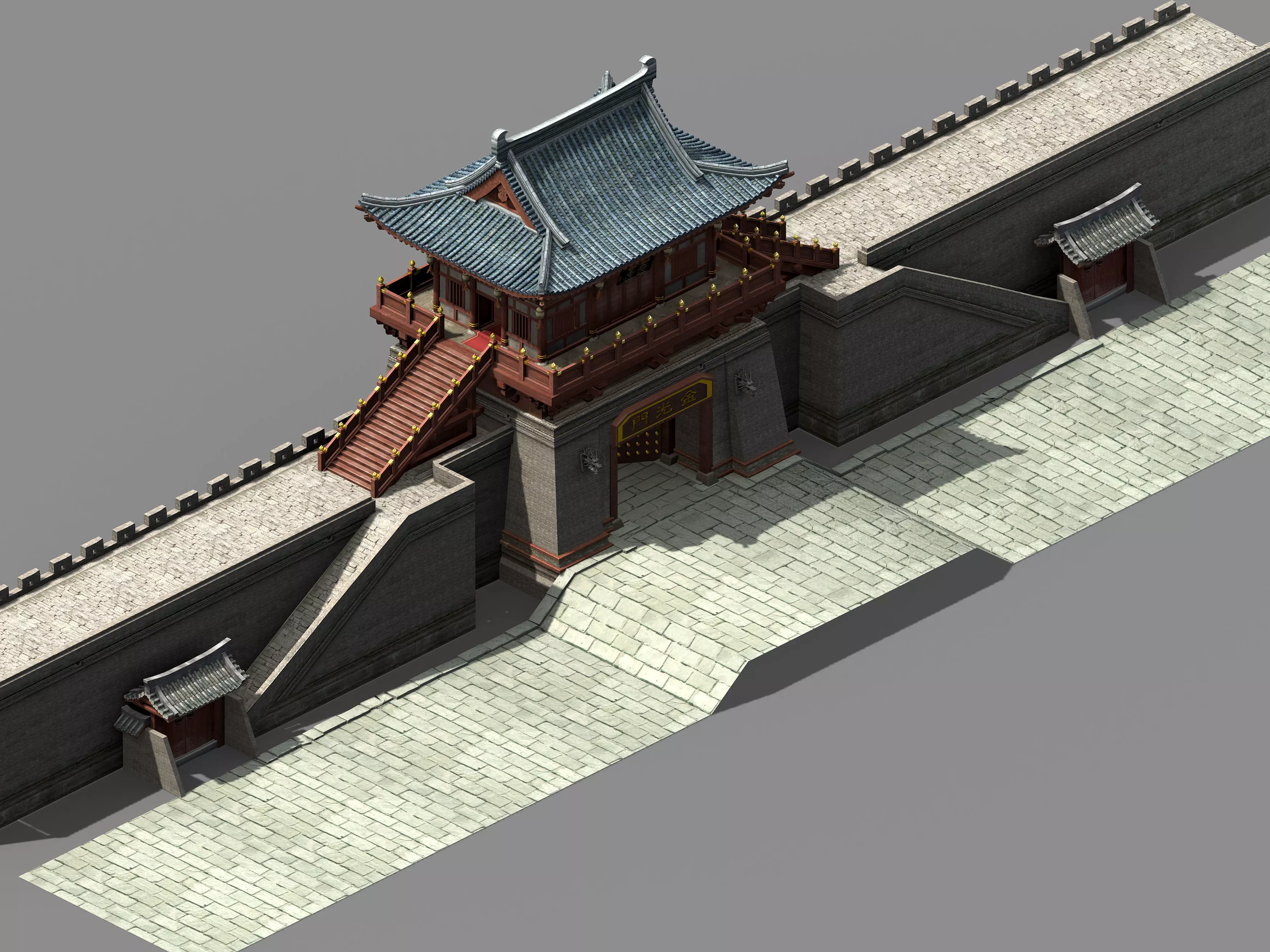 Chang an City-West Gate 68 3D model_0