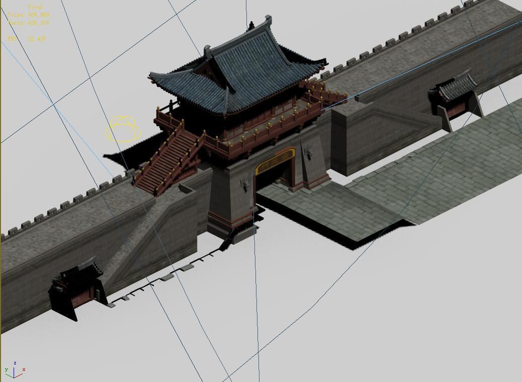 Chang an City-West Gate 68 3D model_4