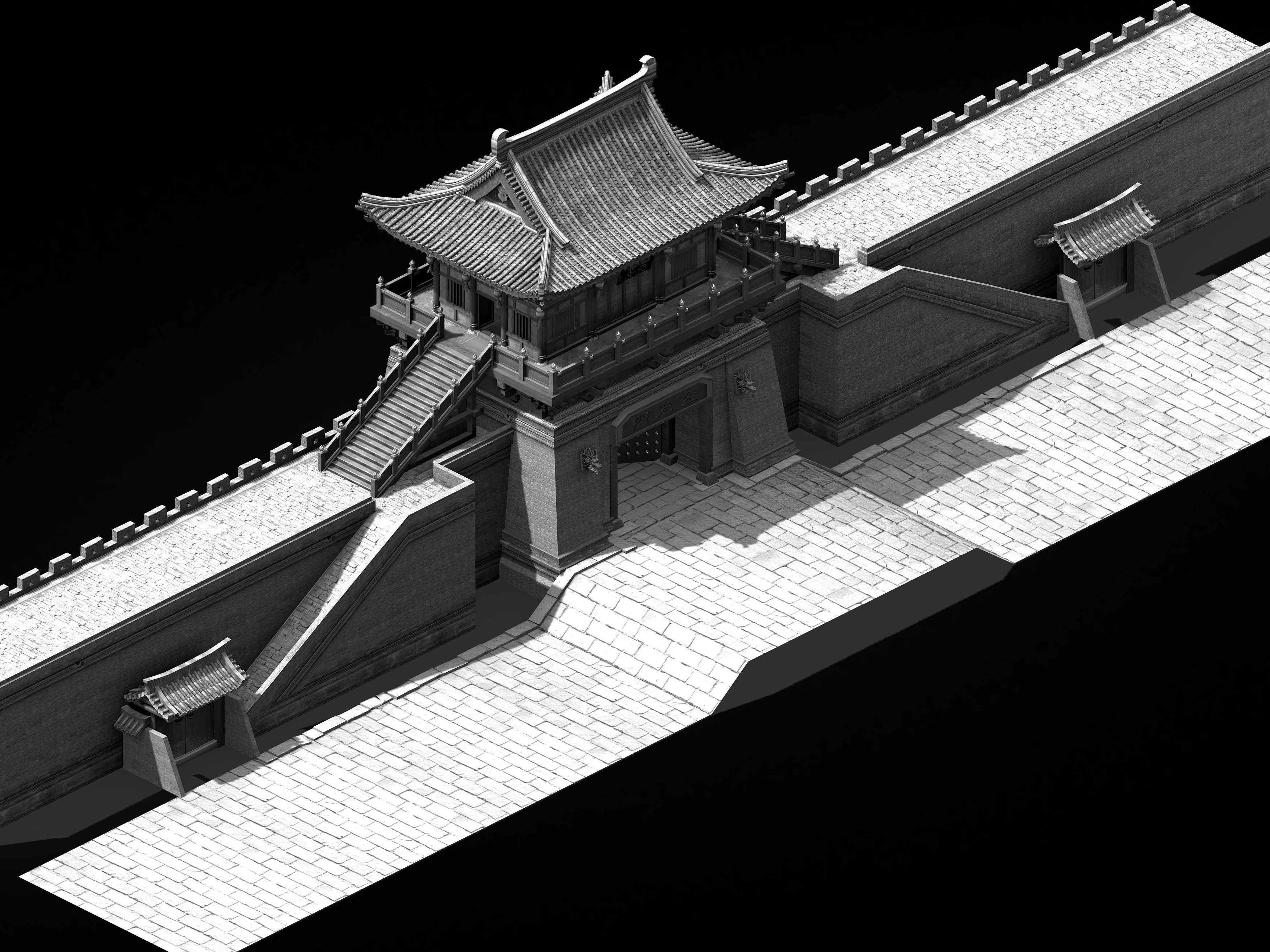 Chang an City-West Gate 68 3D model_2
