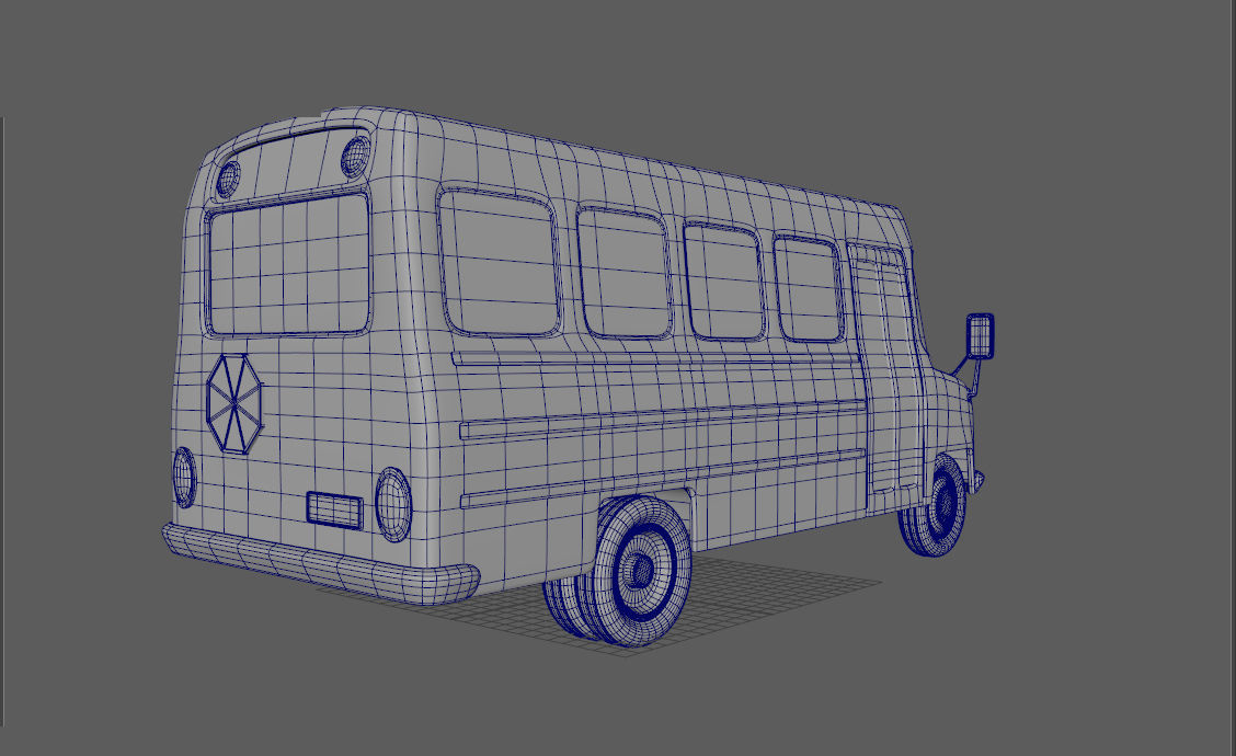 Cartoon School Bus 3D model_22