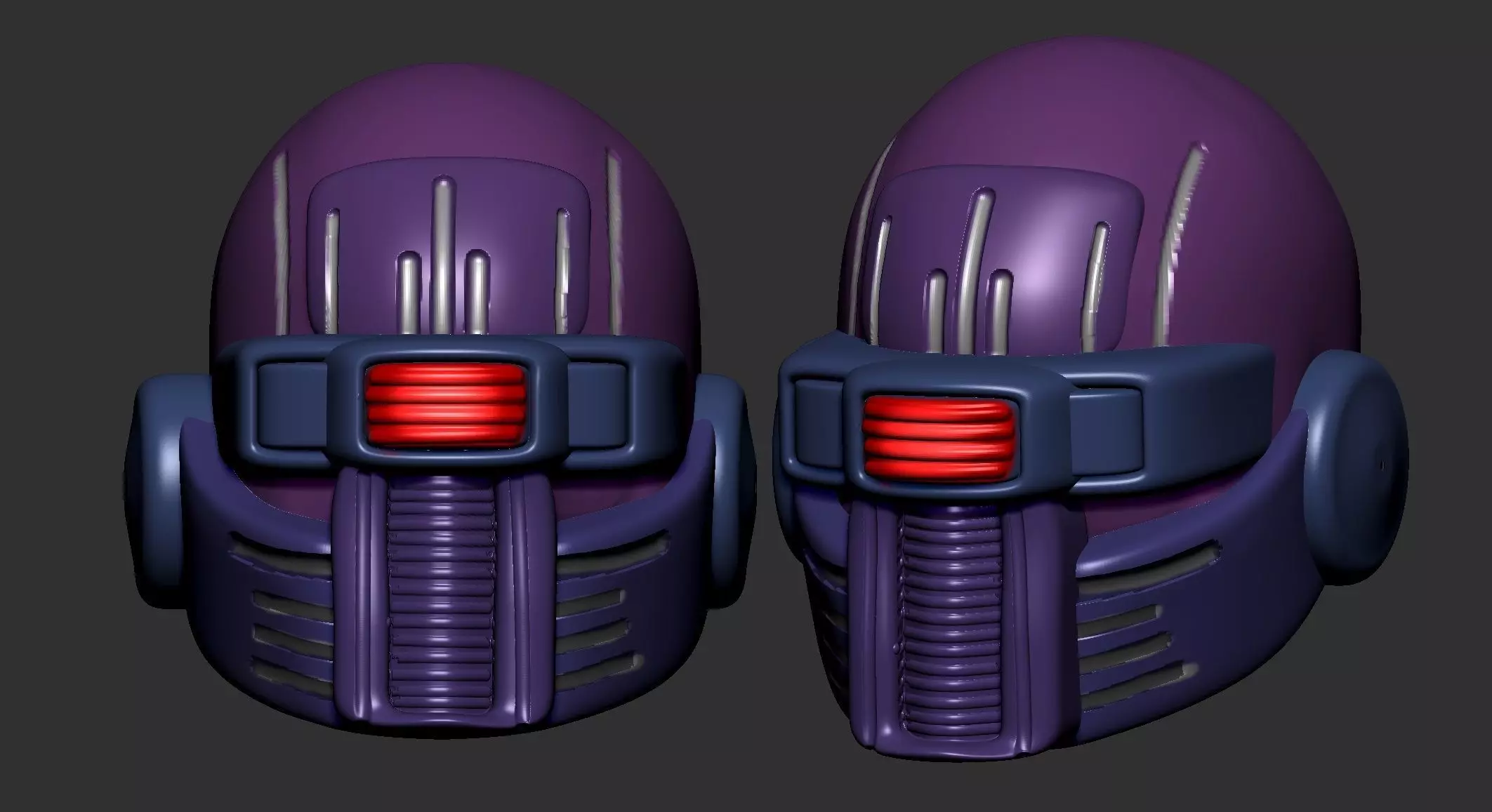 helmet high poly sculpt 3d printable ver 7 3D model 3D model_0