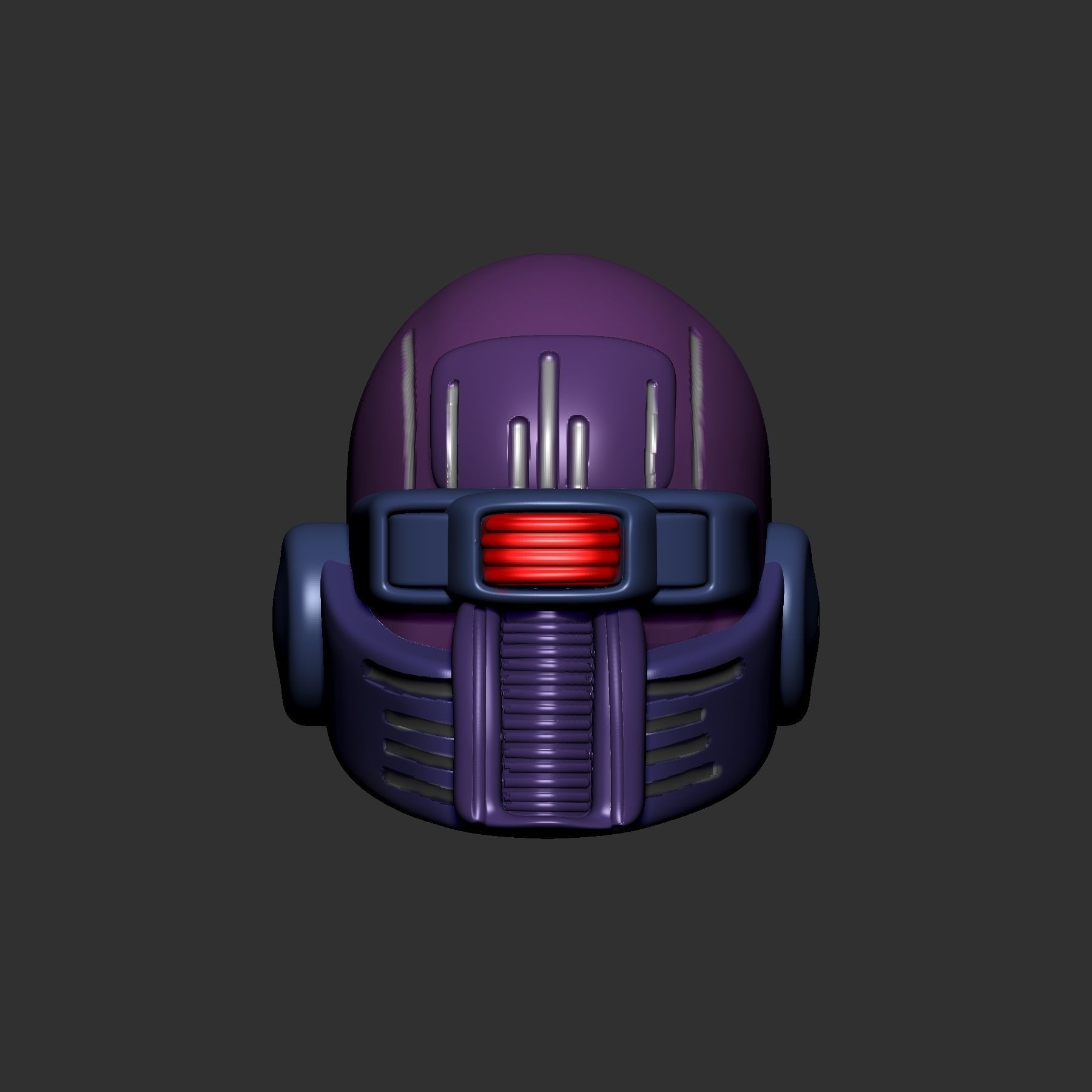 helmet high poly sculpt 3d printable ver 7 3D model 3D model_1