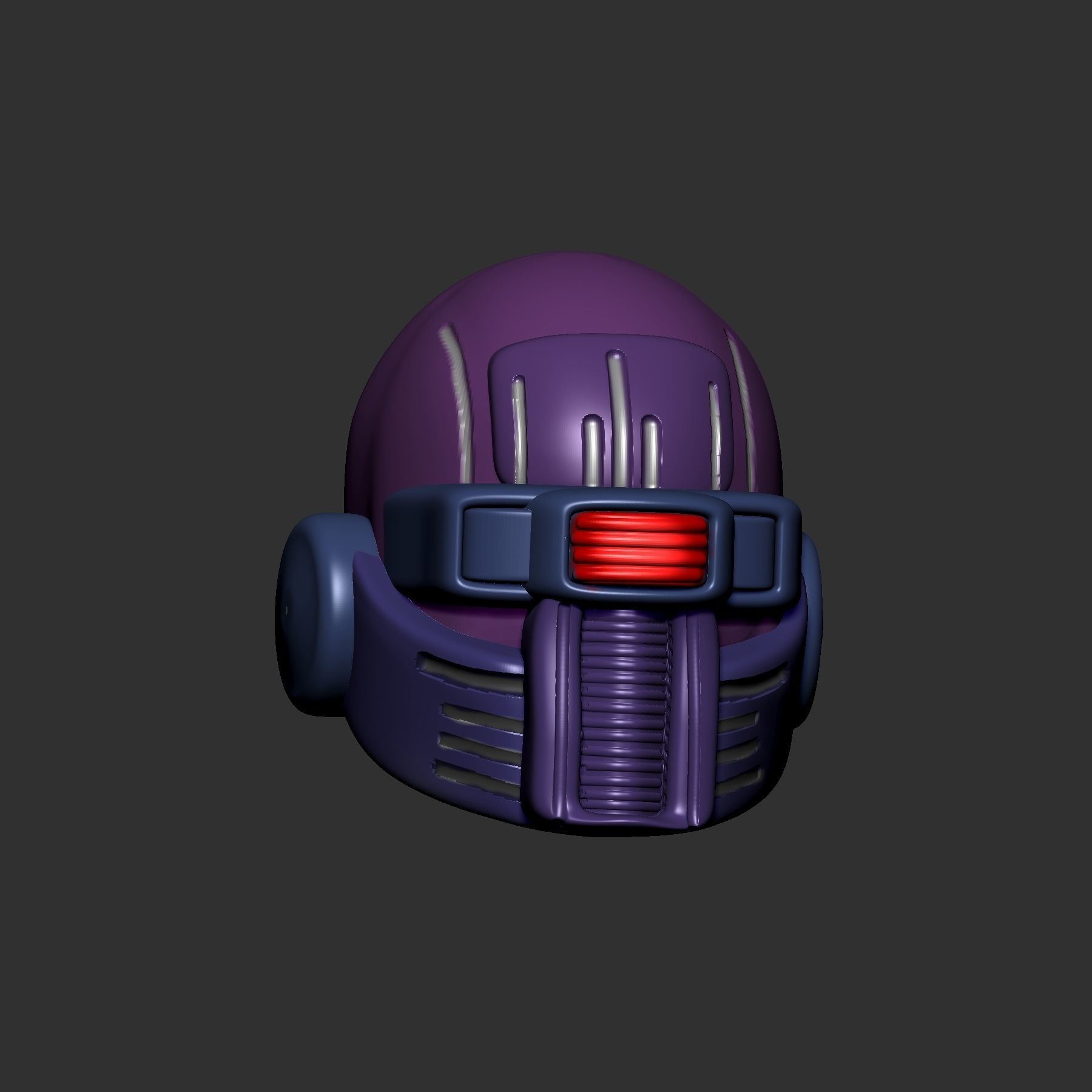 helmet high poly sculpt 3d printable ver 7 3D model 3D model_5