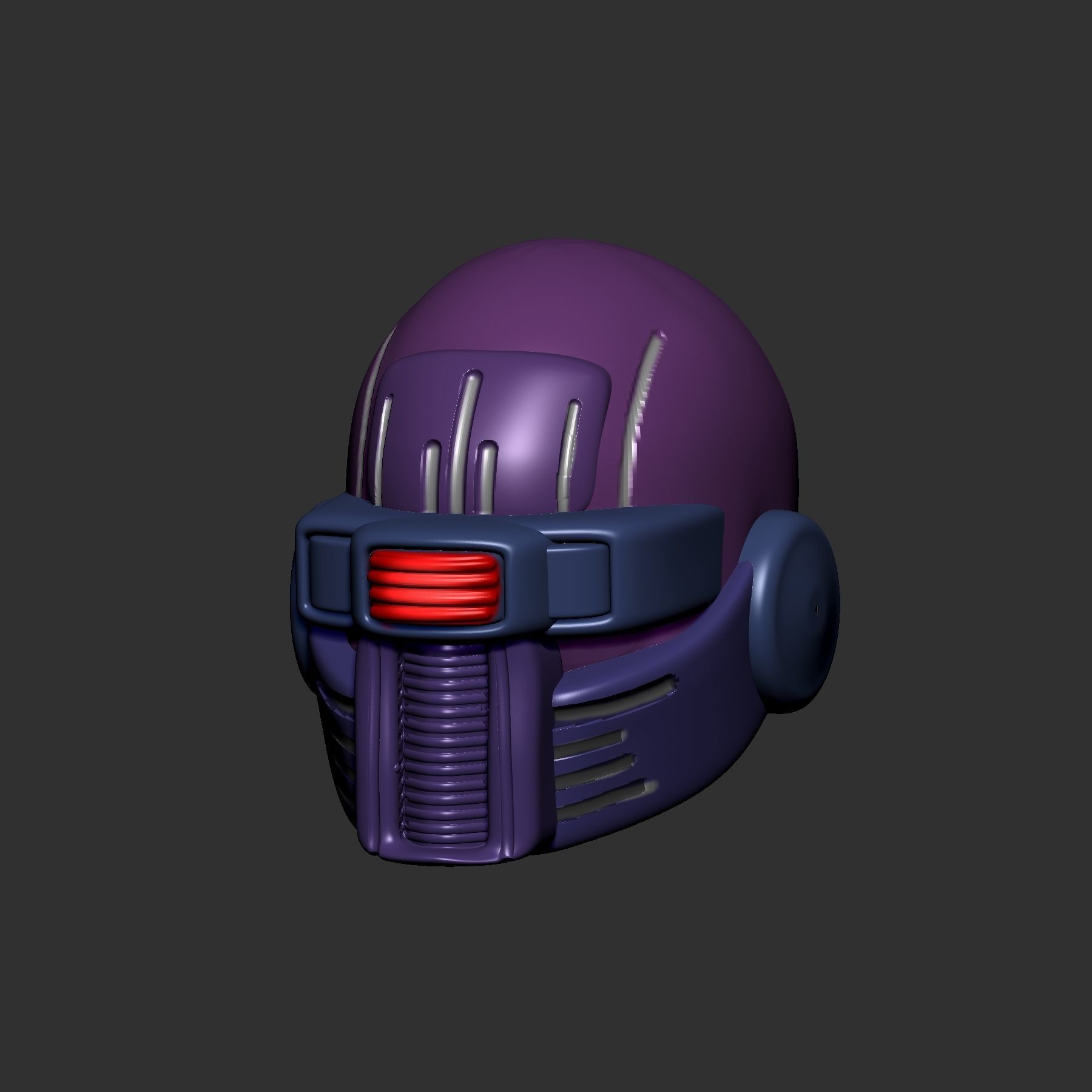 helmet high poly sculpt 3d printable ver 7 3D model 3D model_2