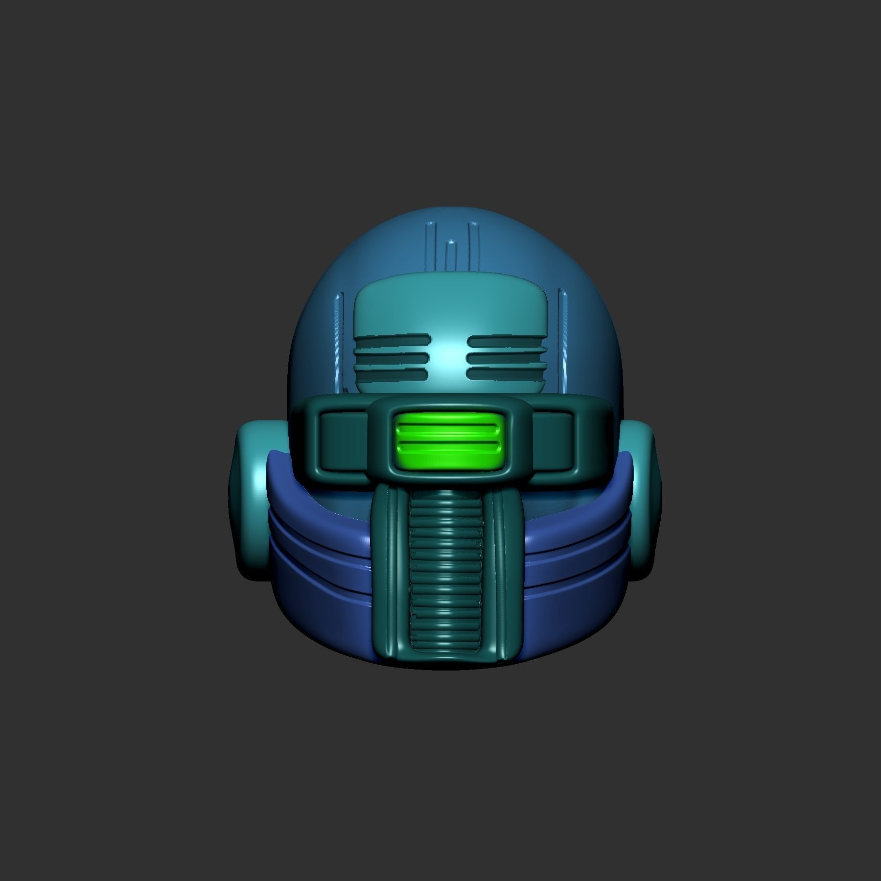helmet high poly sculpt 3d printable ver 7 3D model 3D model_1