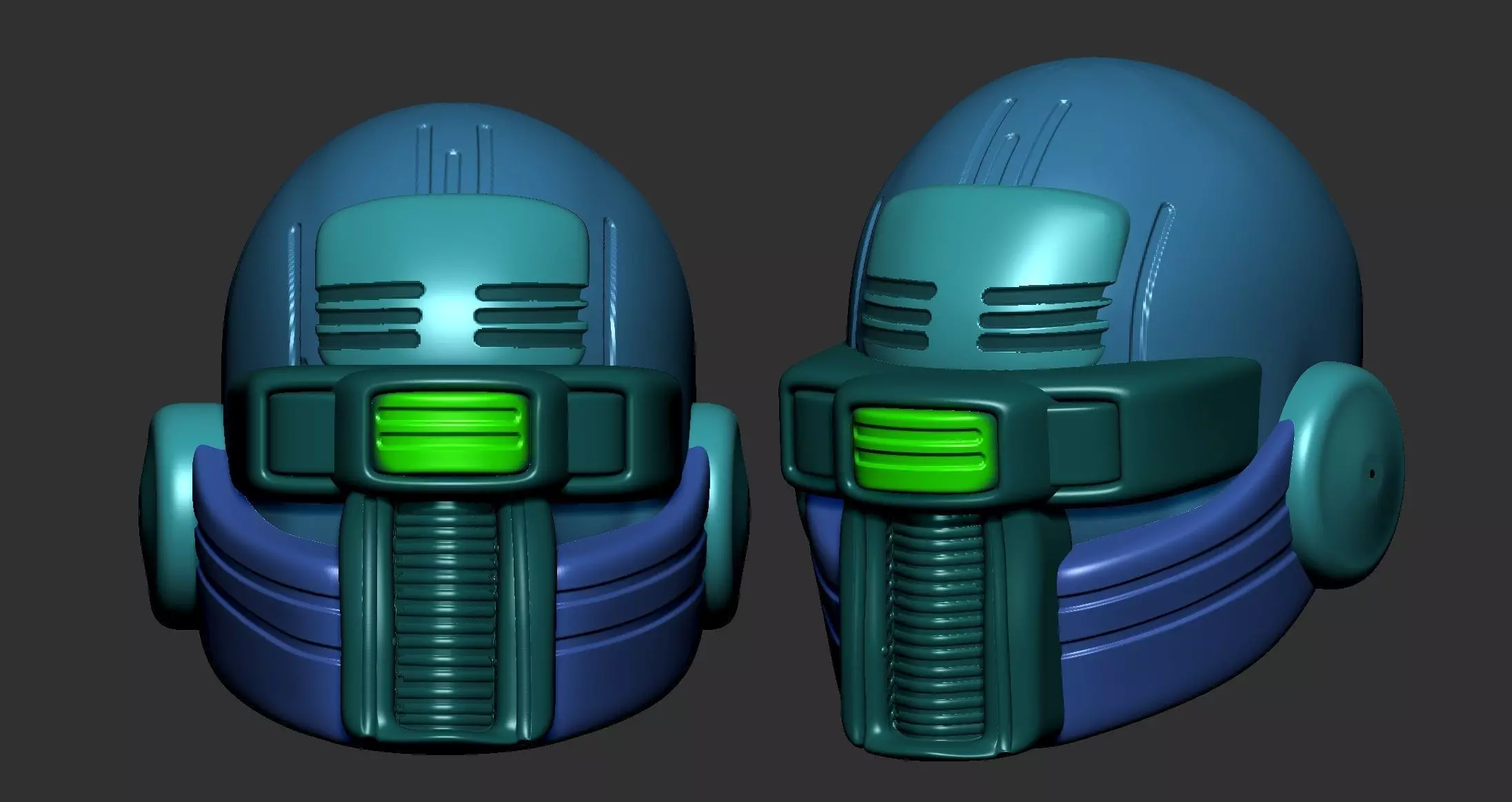 helmet high poly sculpt 3d printable ver 7 3D model 3D model_0