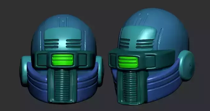helmet high poly sculpt 3d printable ver 7 3D model