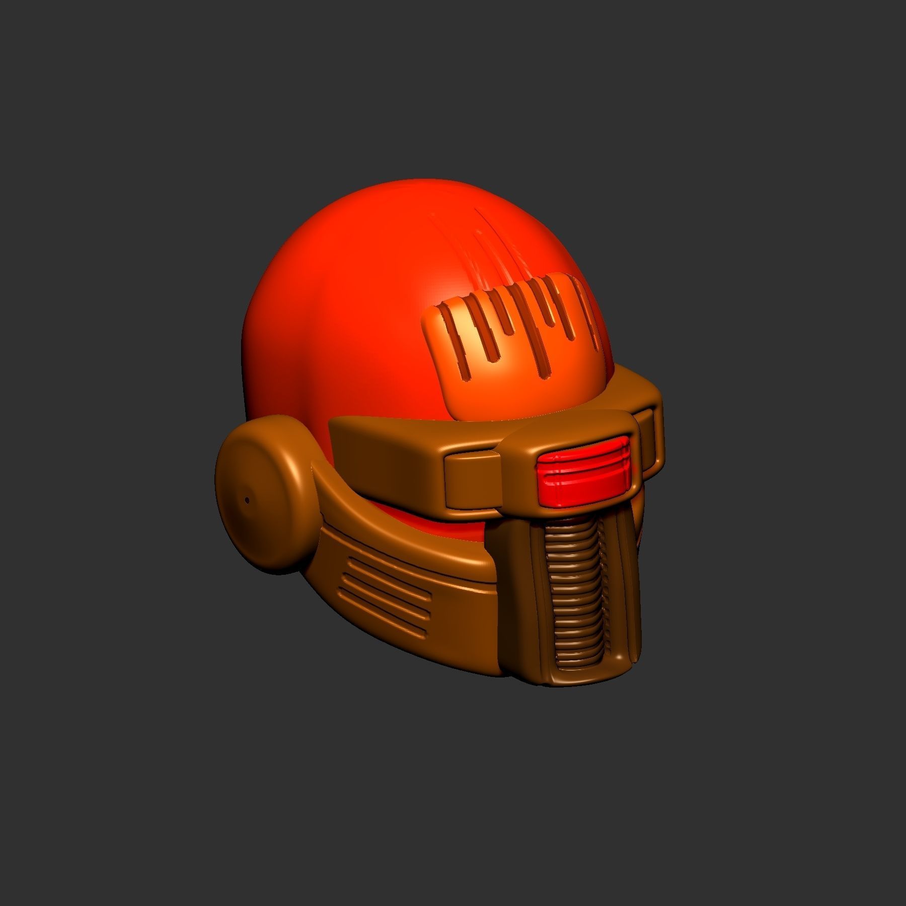 helmet high poly sculpt 3d printable ver 7 3D model 3D model_3