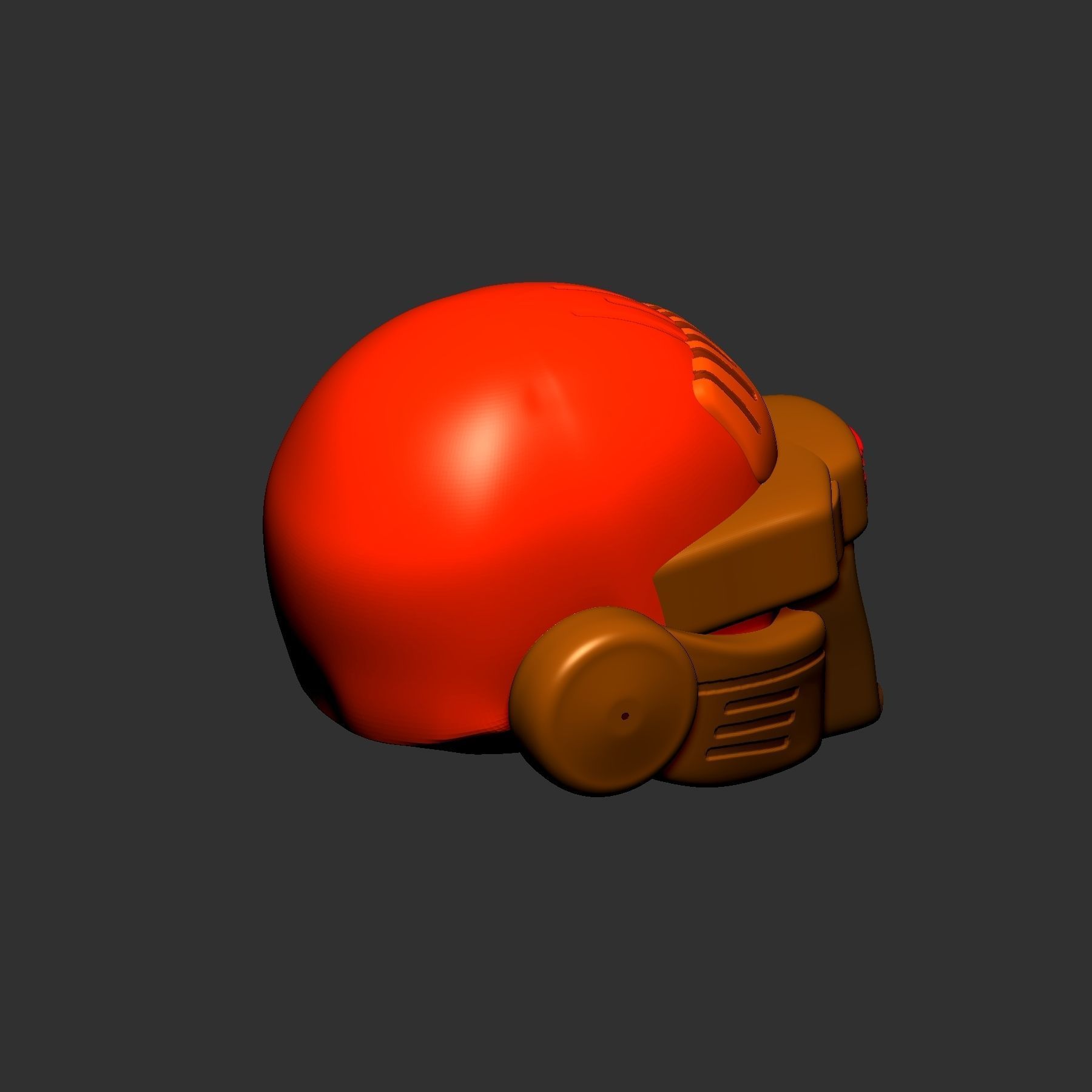 helmet high poly sculpt 3d printable ver 7 3D model 3D model_5