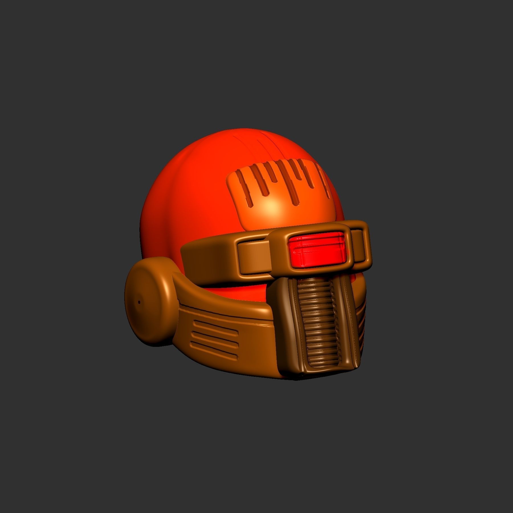helmet high poly sculpt 3d printable ver 7 3D model 3D model_4