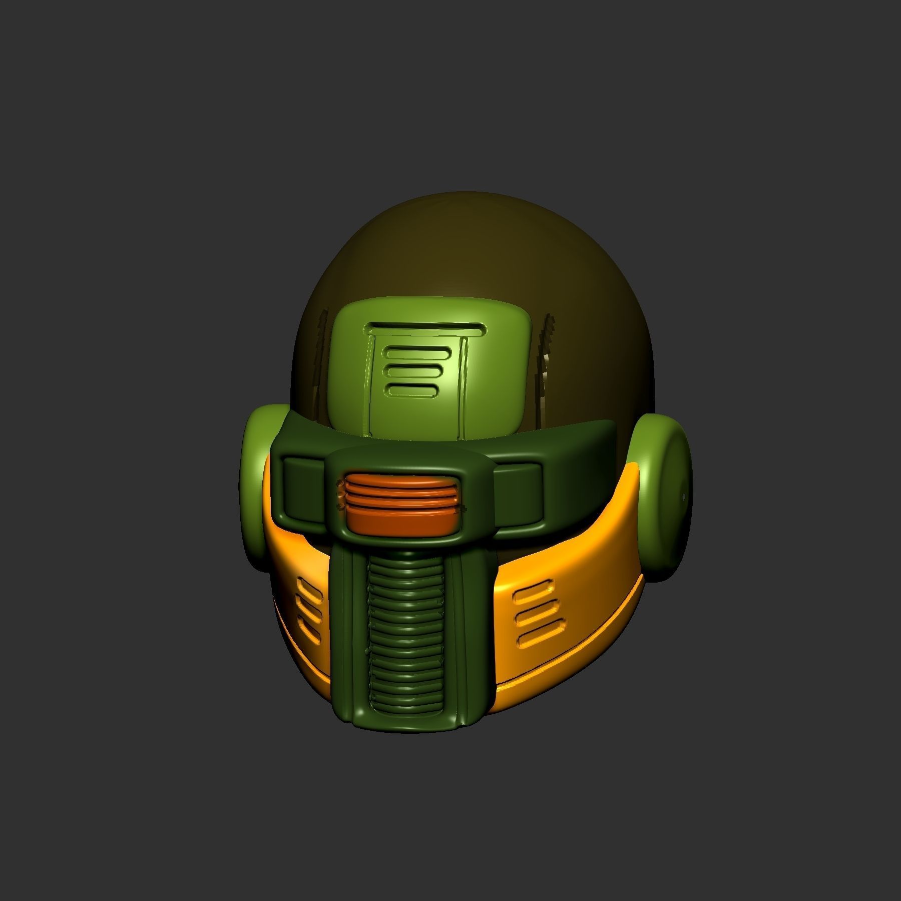 helmet high poly sculpt 3d printable ver 7 3D model 3D model_2
