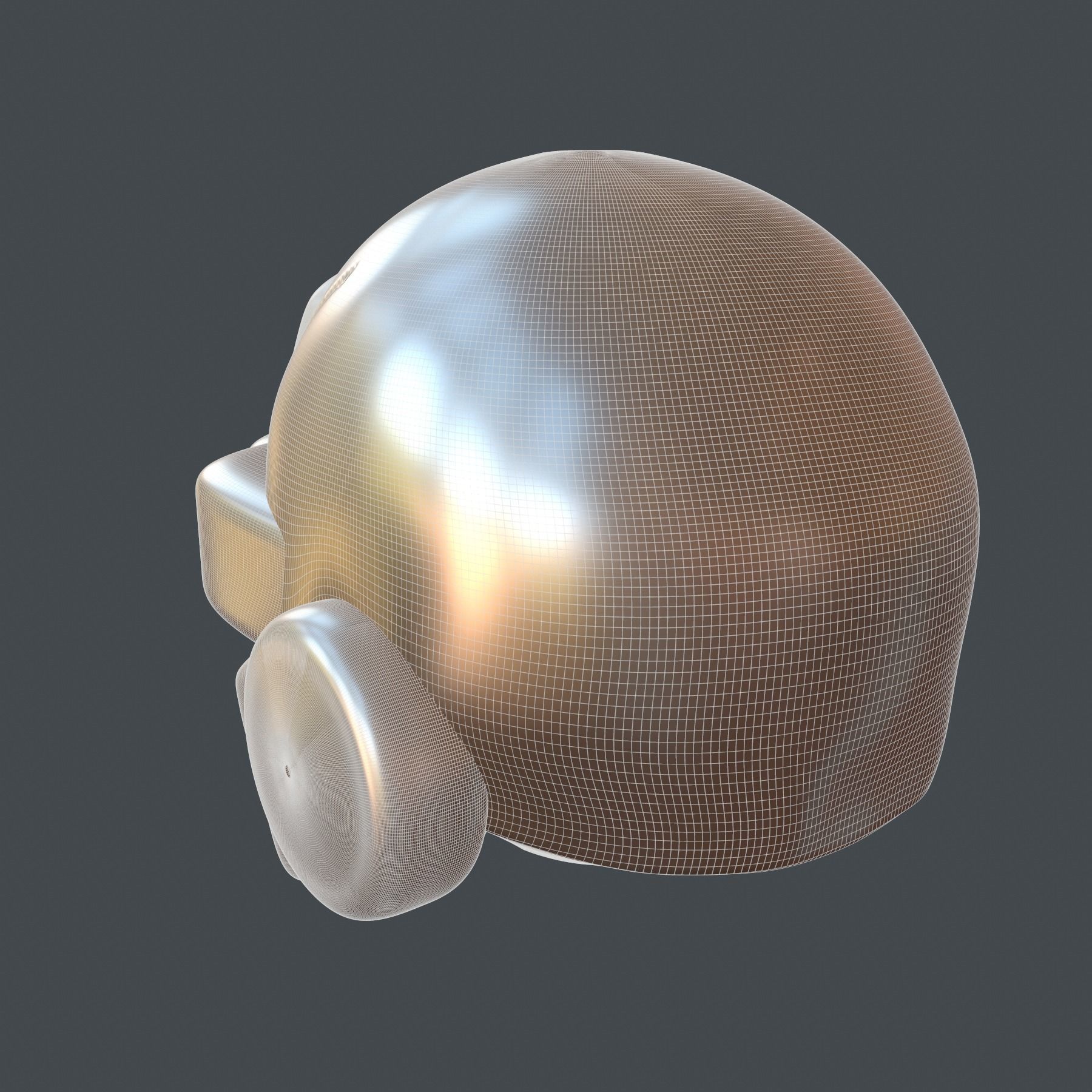helmet high poly sculpt 3d printable ver 7 3D model 3D model_7