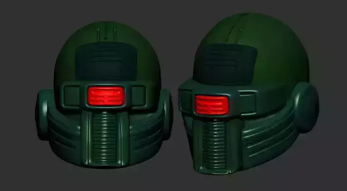 helmet high poly sculpt 3d printable ver 7 3D model