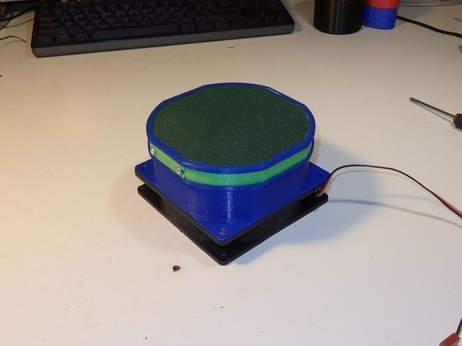 Activated carbon filter for 120mm pc fan 3D print model_4