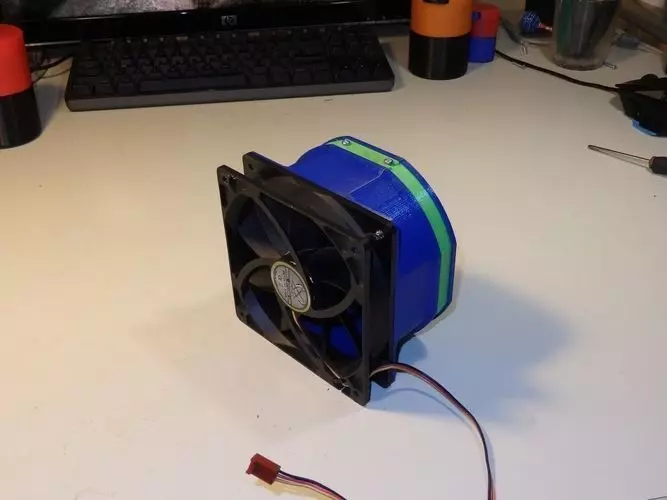 Activated carbon filter for 120mm pc fan 3D print model_0