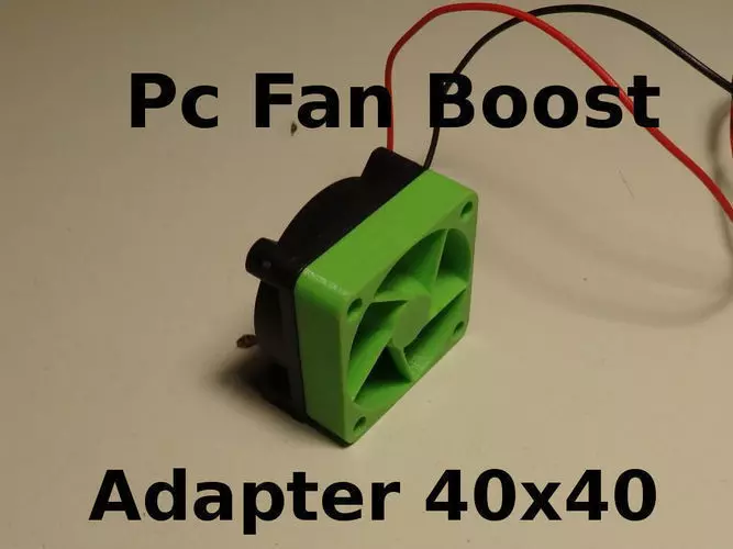PC Fan Pressure Boost Adapter 40x40x10mm 3D print model