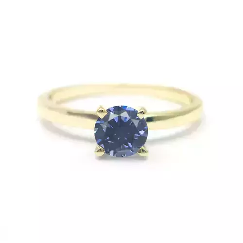 3DM Format Round cut engagement ring solitaire wedding ring