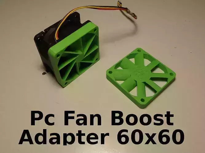 PC Fan Pressure Boost Adapter 60x60x10mm