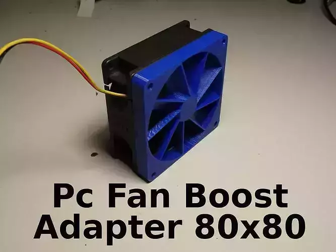 PC Fan Pressure Boost Adapter 80x80x10mm