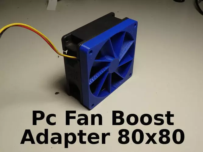 PC Fan Pressure Boost Adapter 80x80x10mm 3D print model