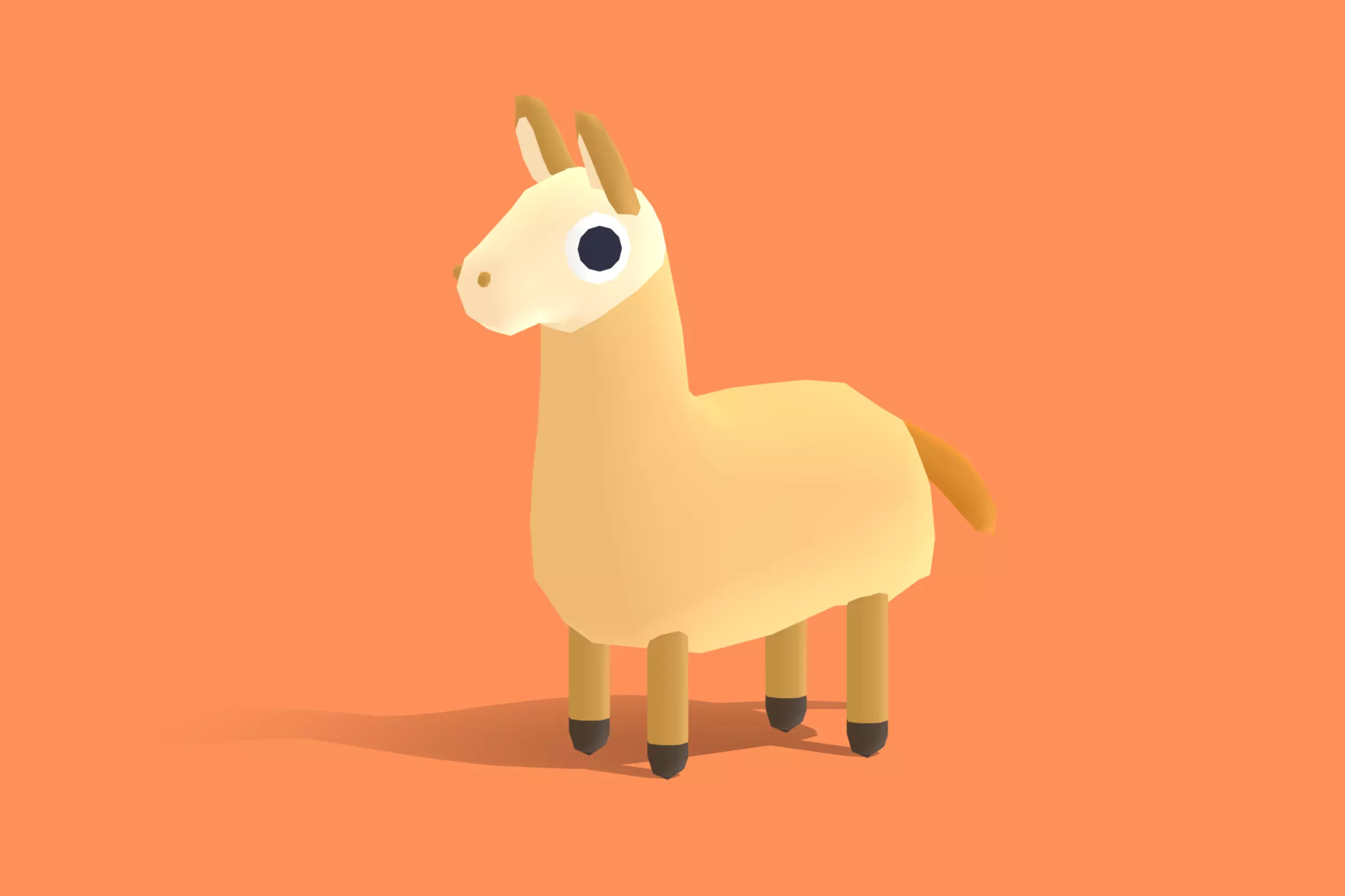 Llama - Quirky Series Low-poly 3D model_0