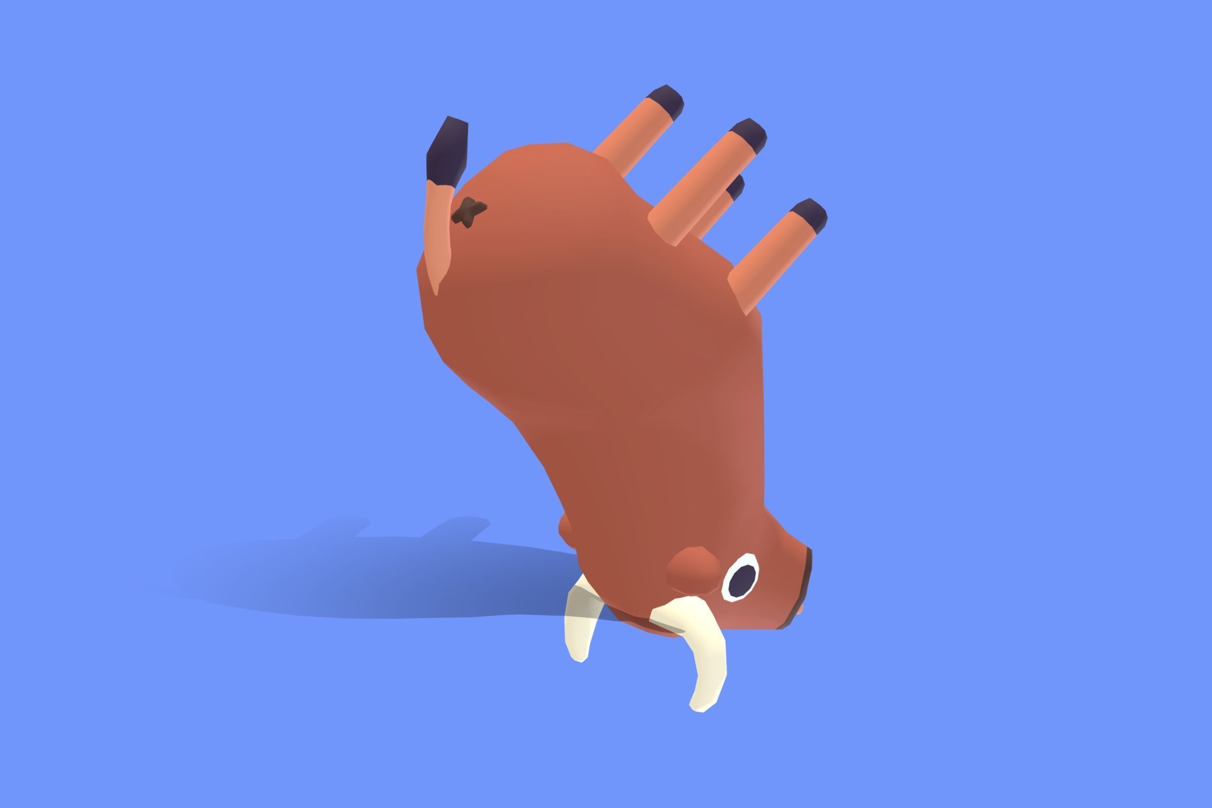 Bull - Quirky Series Low-poly 3D model_2