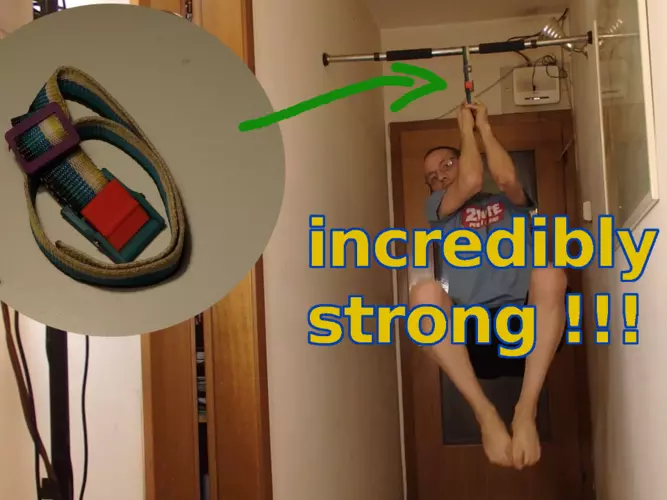 Flat belts buckles - full set - very strong design 3D print model_0