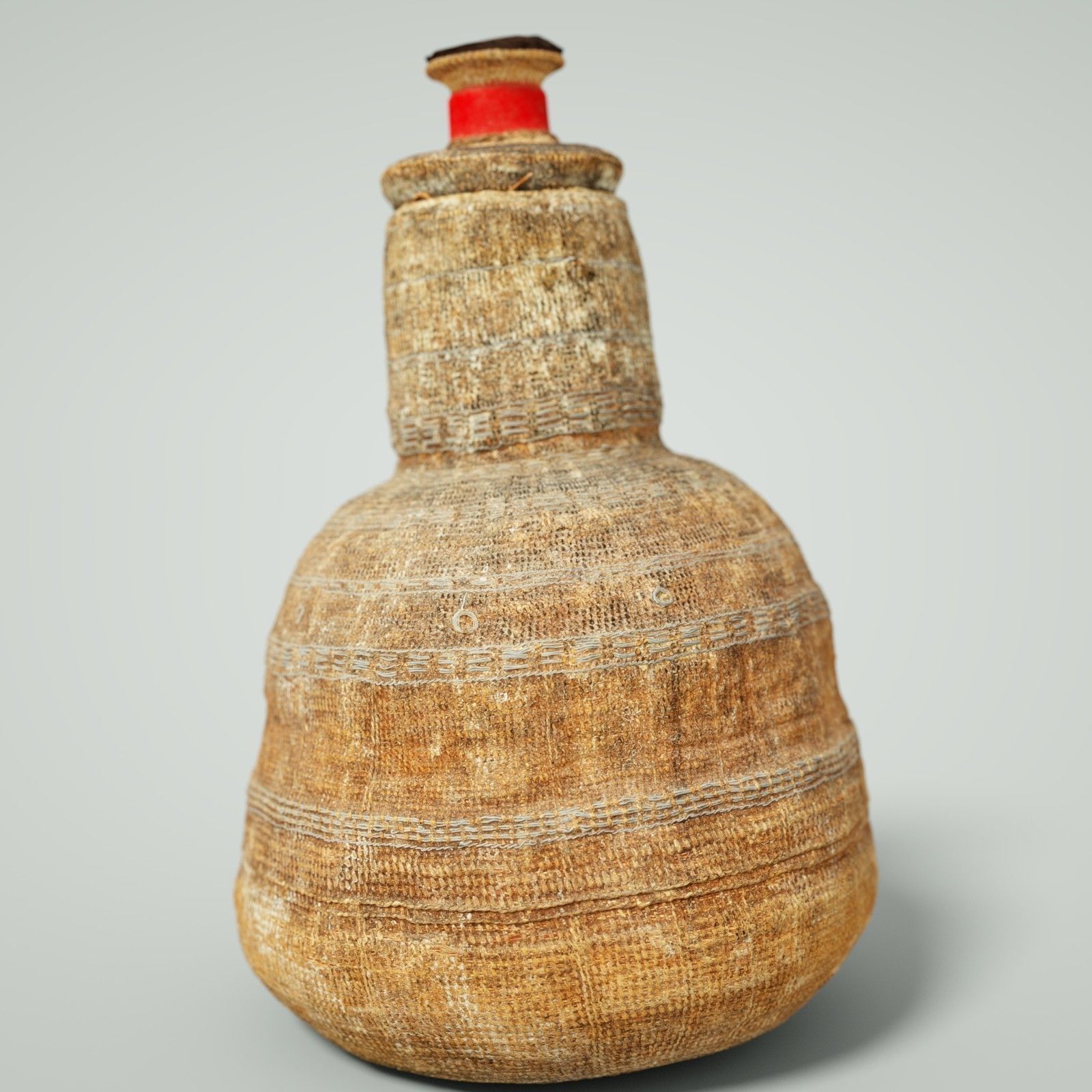 Calebas Primitive Drinking tank Low-poly 3D model_4