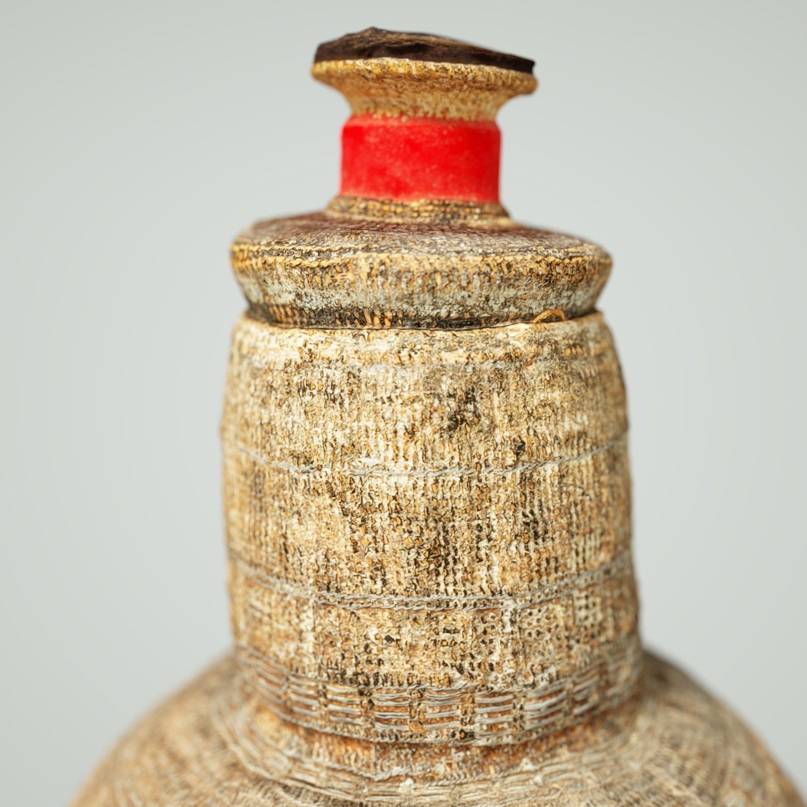 Calebas Primitive Drinking tank Low-poly 3D model_5