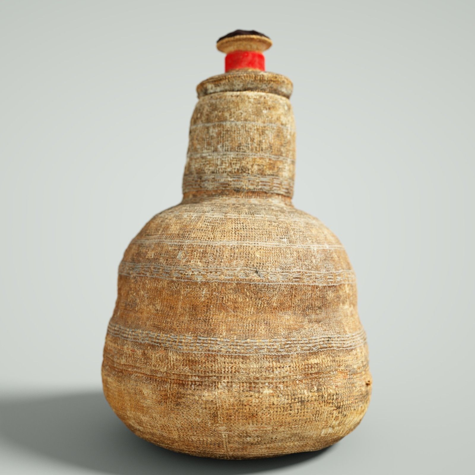 Calebas Primitive Drinking tank Low-poly 3D model_1