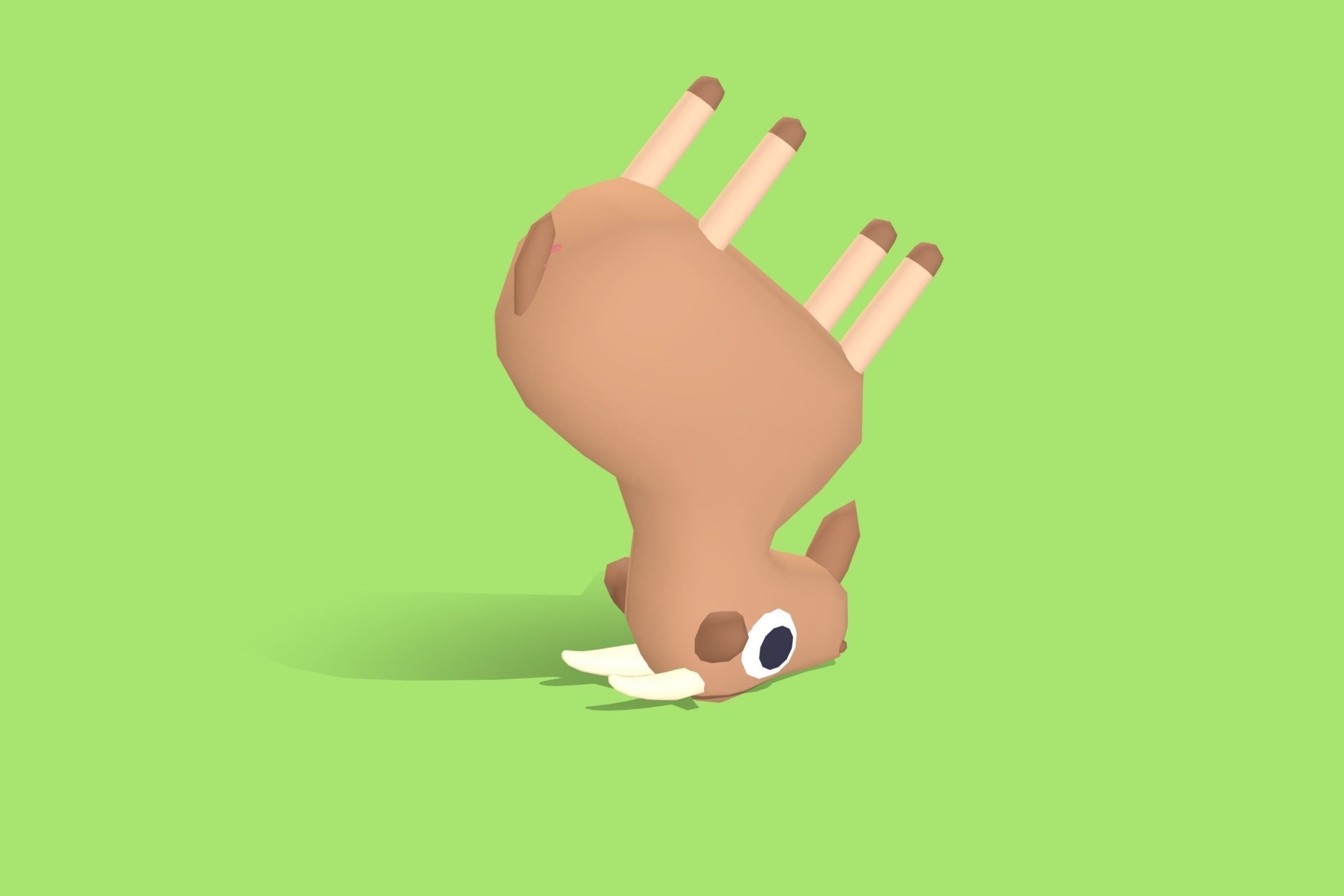 Goat - Quirky Series Low-poly 3D model_6