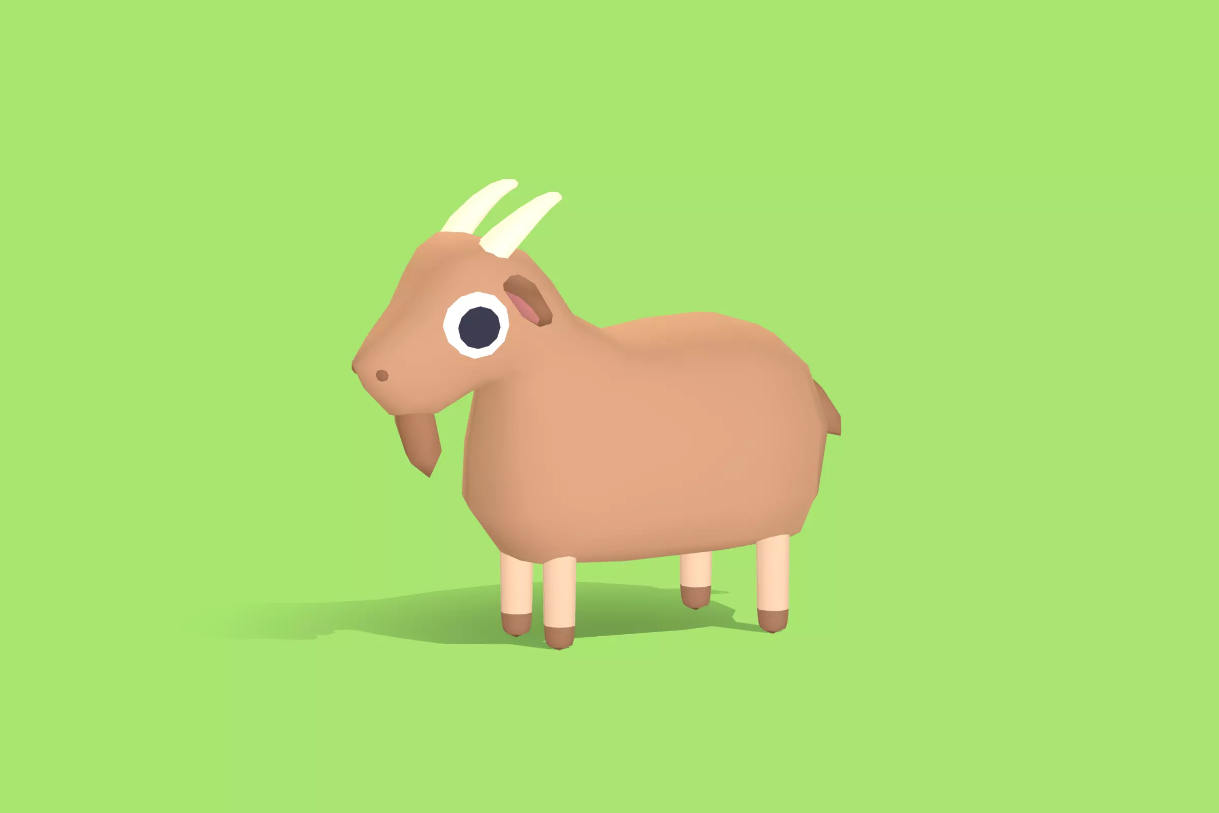 Goat - Quirky Series Low-poly 3D model_0