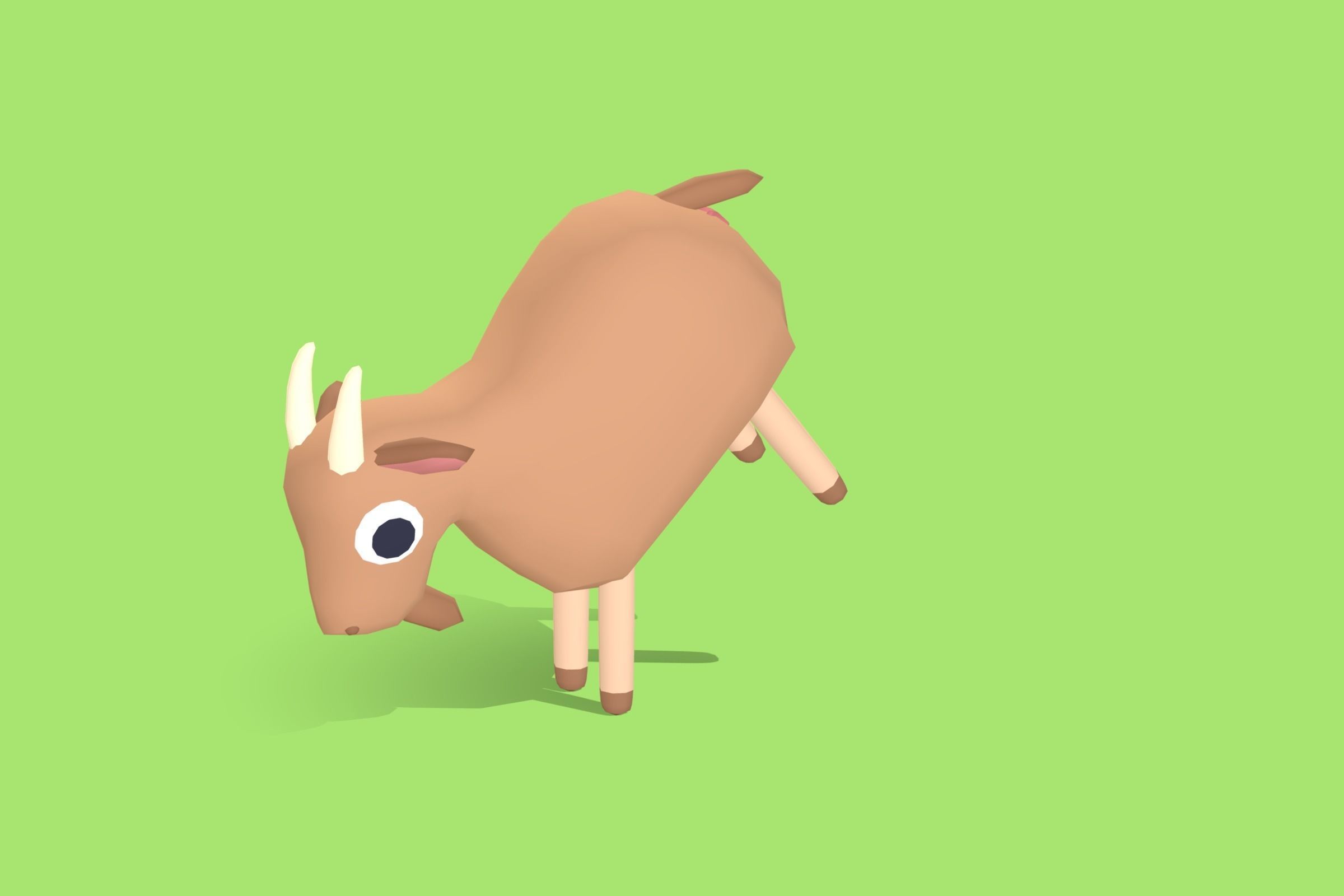 Goat - Quirky Series Low-poly 3D model_5