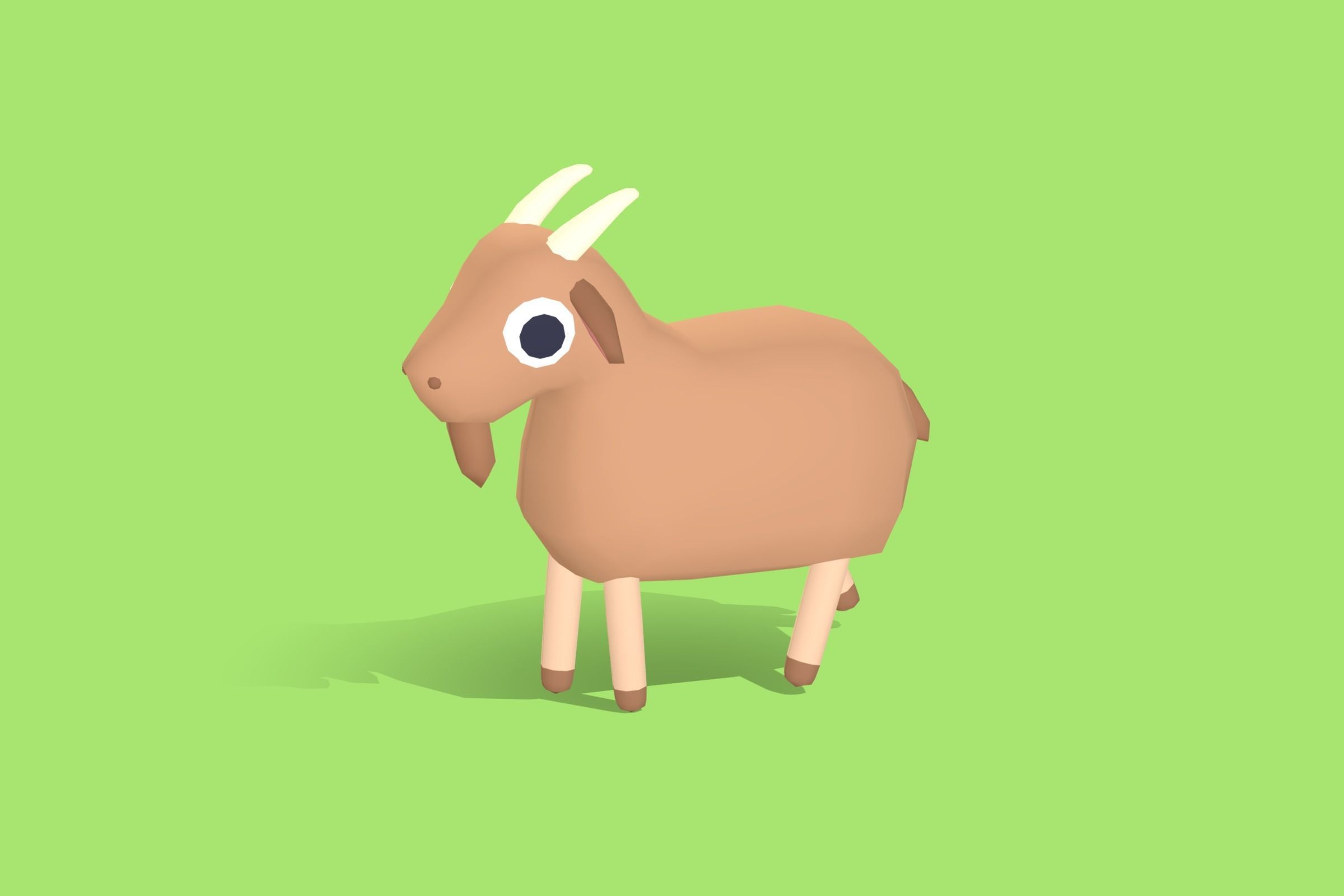 Goat - Quirky Series Low-poly 3D model_7