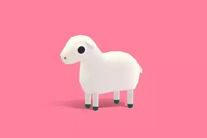 Lamb - Quirky Series Low-poly 3D model