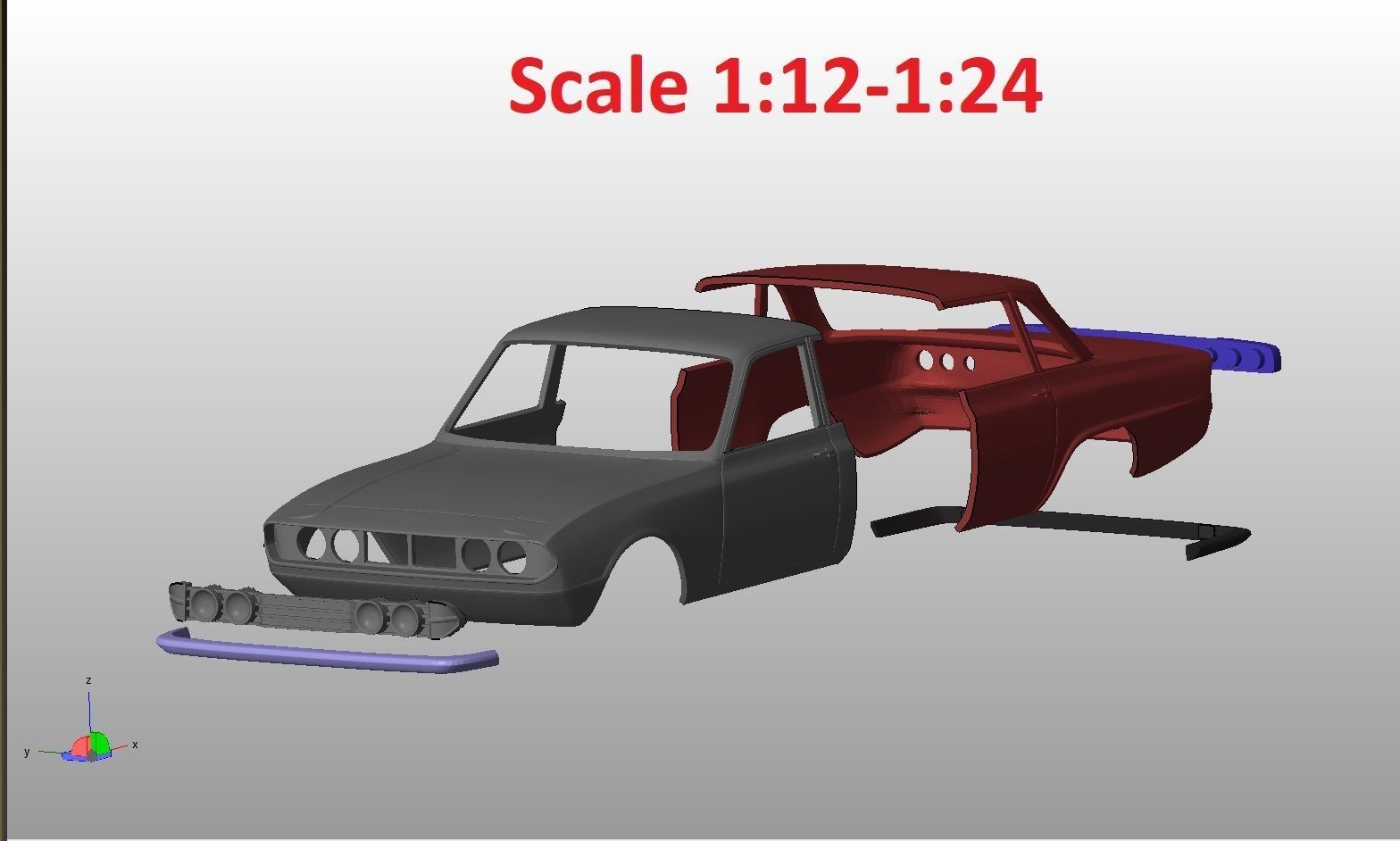 Triumph 20002500 mk2 1969-1977 Body For Print 3D print model_6