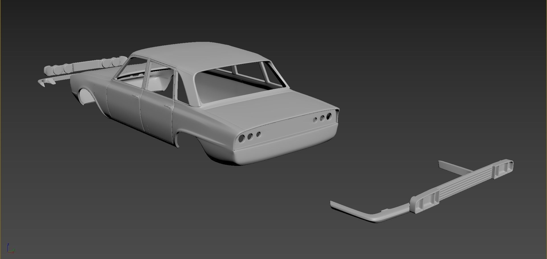 Triumph 20002500 mk2 1969-1977 Body For Print 3D print model_4