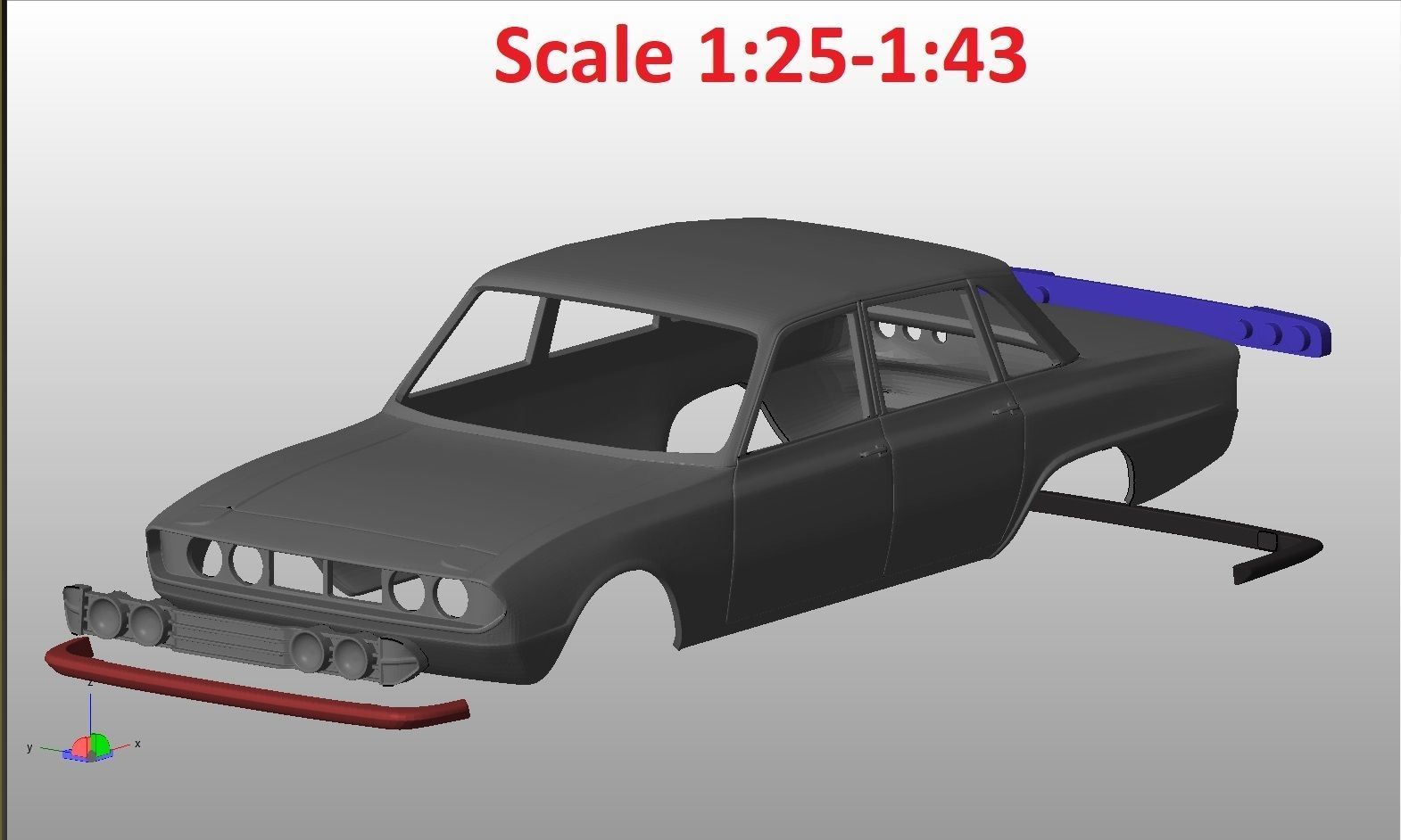 Triumph 20002500 mk2 1969-1977 Body For Print 3D print model_7