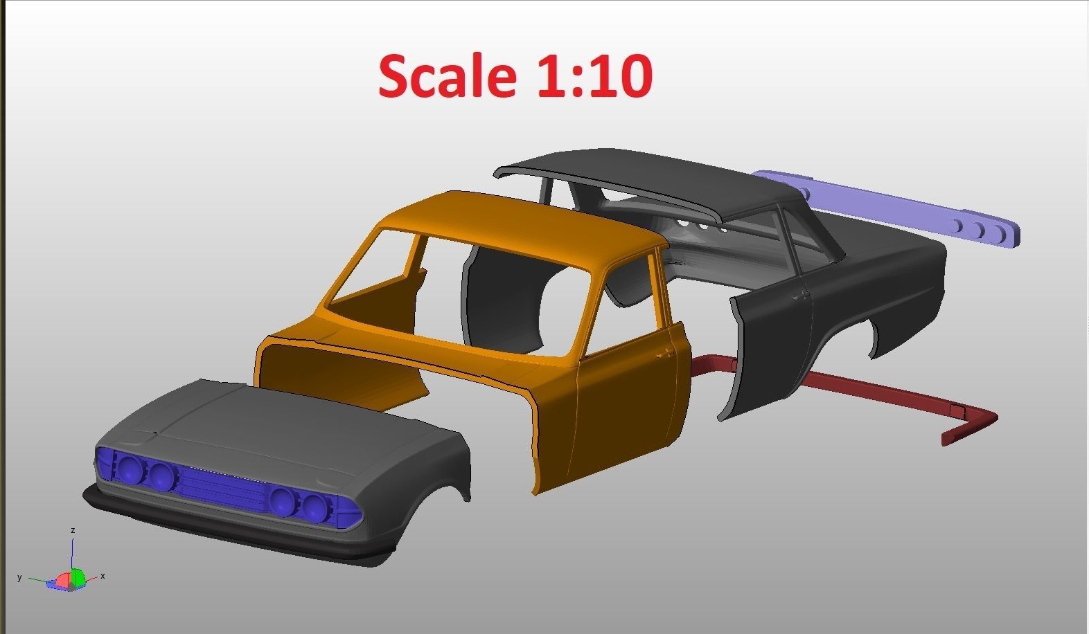Triumph 20002500 mk2 1969-1977 Body For Print 3D print model_5