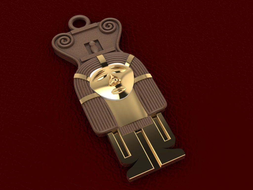 Ancient Egyptian Pharaoh Pendant 6